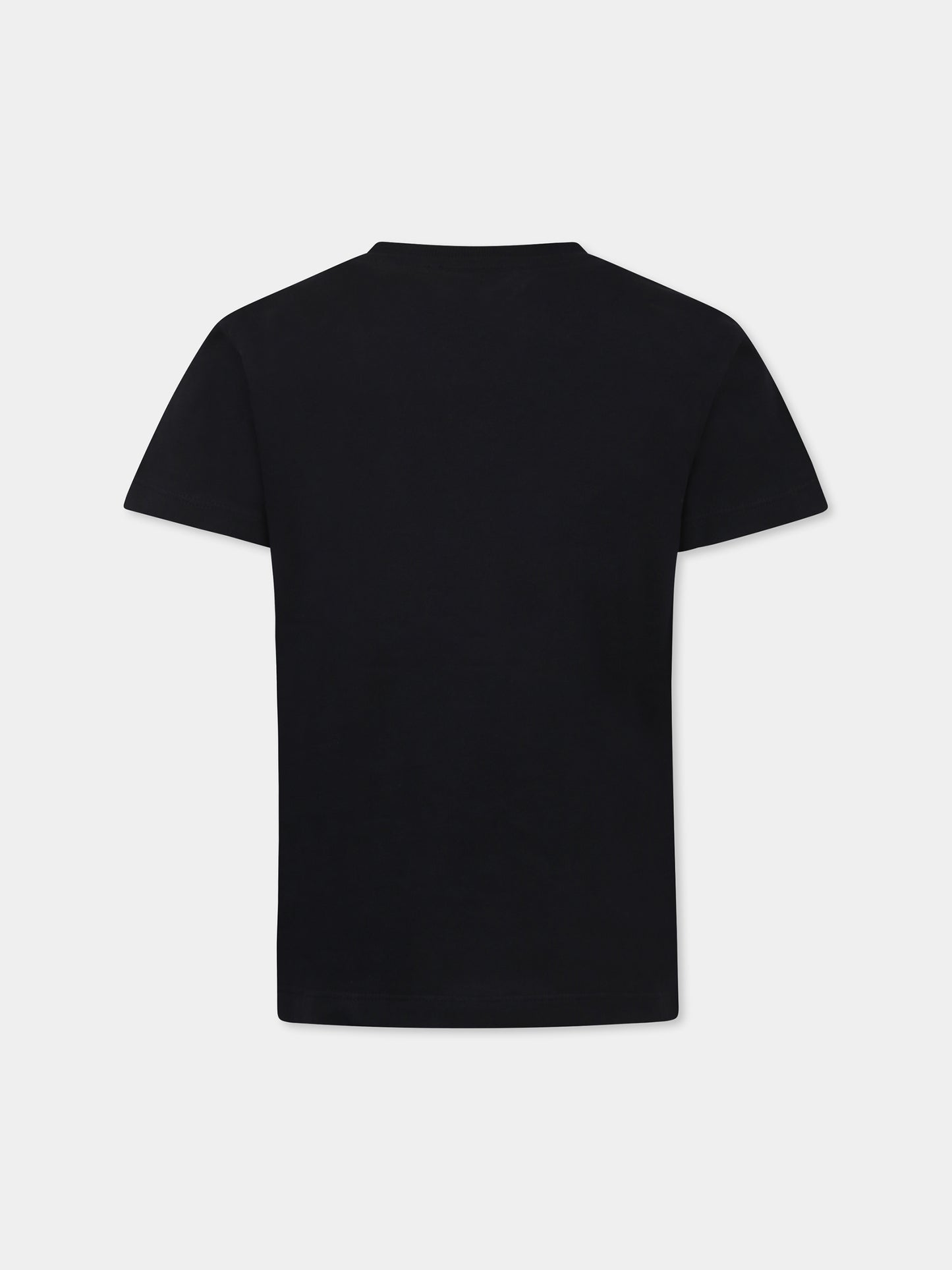 Black t-shirt for girl with logo