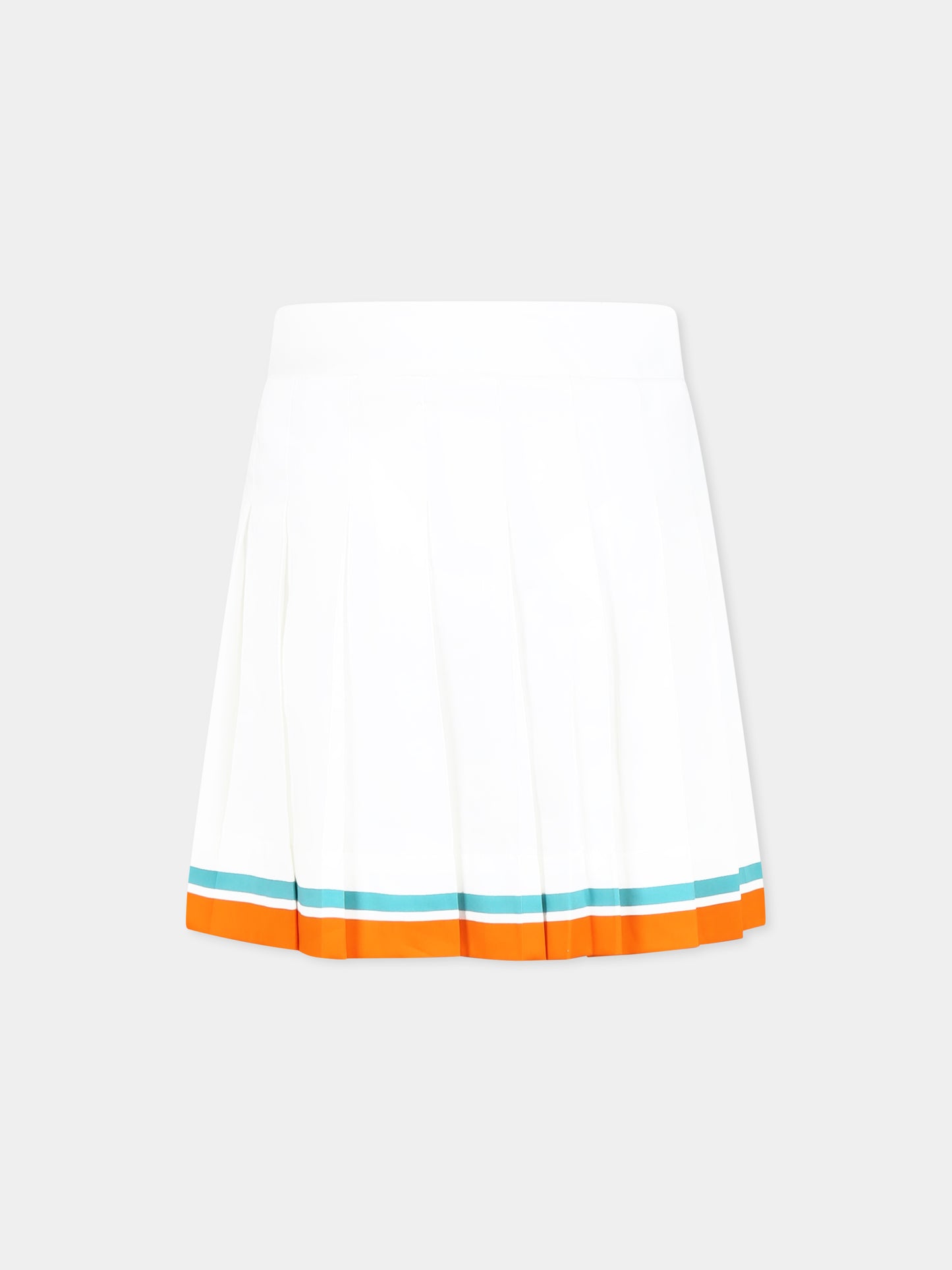 Gonna bianca per bambina con patch,Casablanca,KS25 SK 153 01 EX