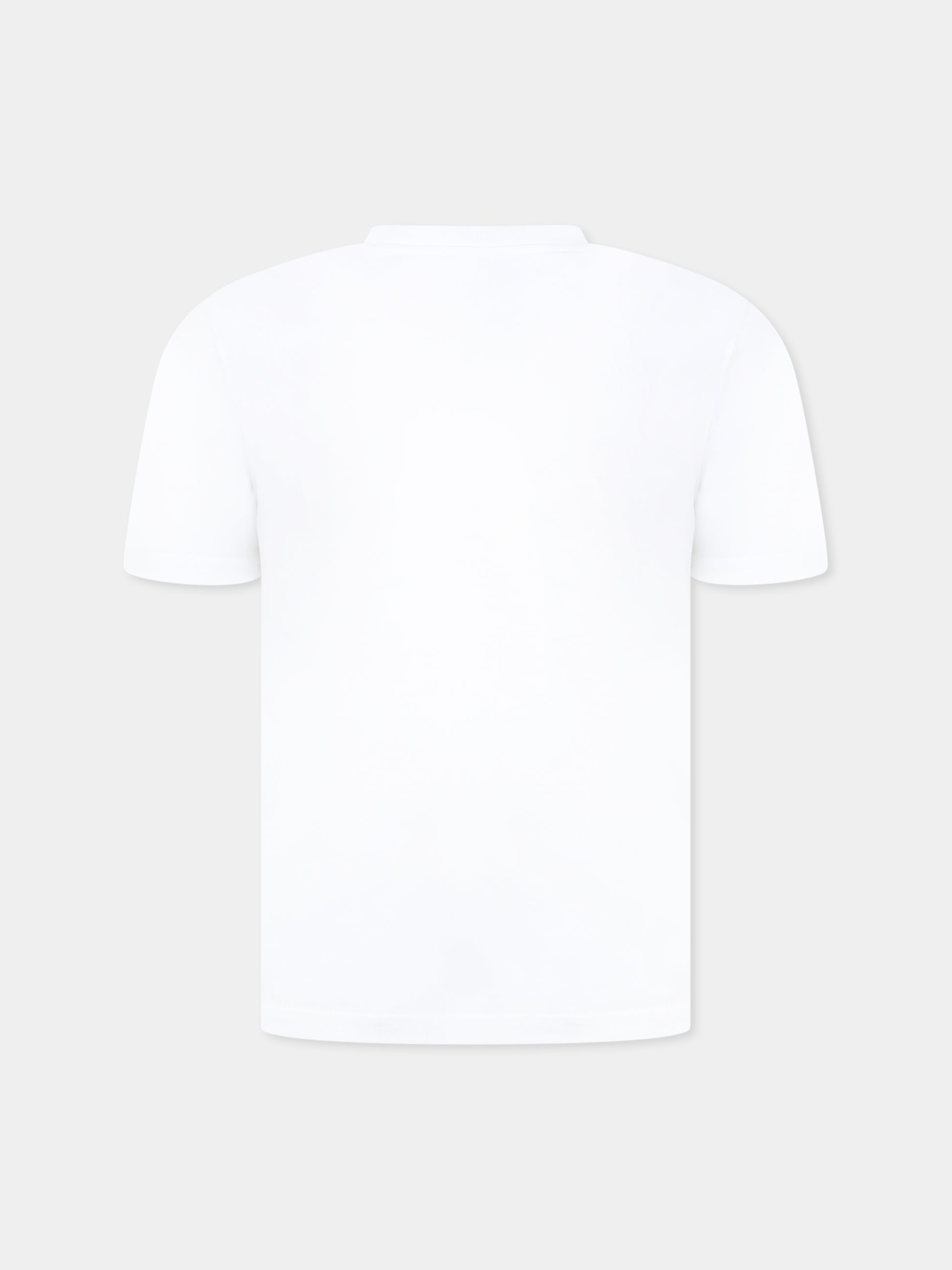 T-shirt bianca per bambini con stampa Tennis Club,Casablanca,KS25 JTS 038 02 EX