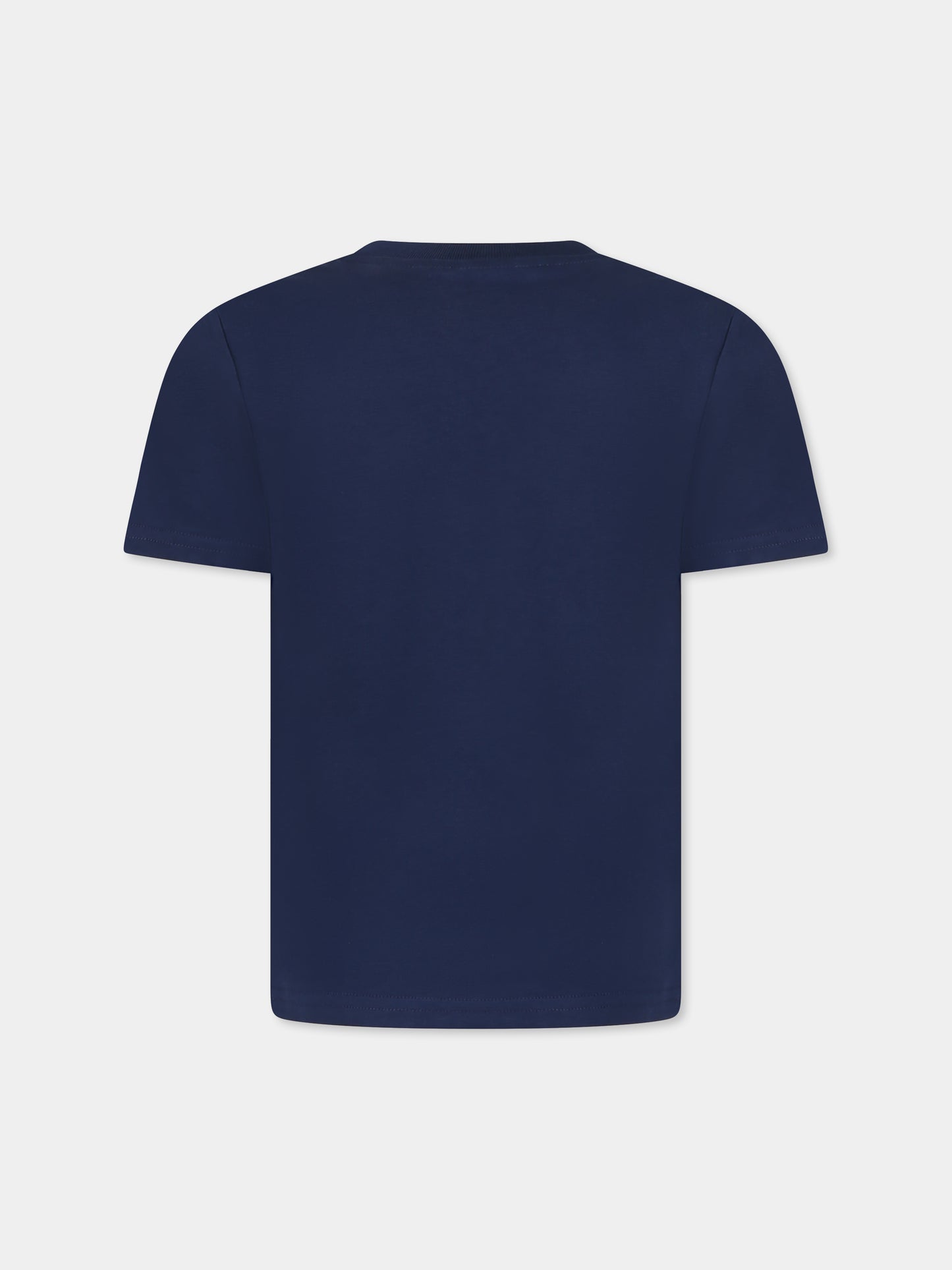 T-shirt blu per bambini con stampa Tennis Club,Casablanca,KS25 JTS 038 03 EX