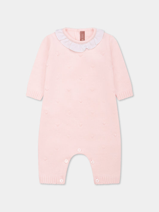 Pink babygrow for baby girl