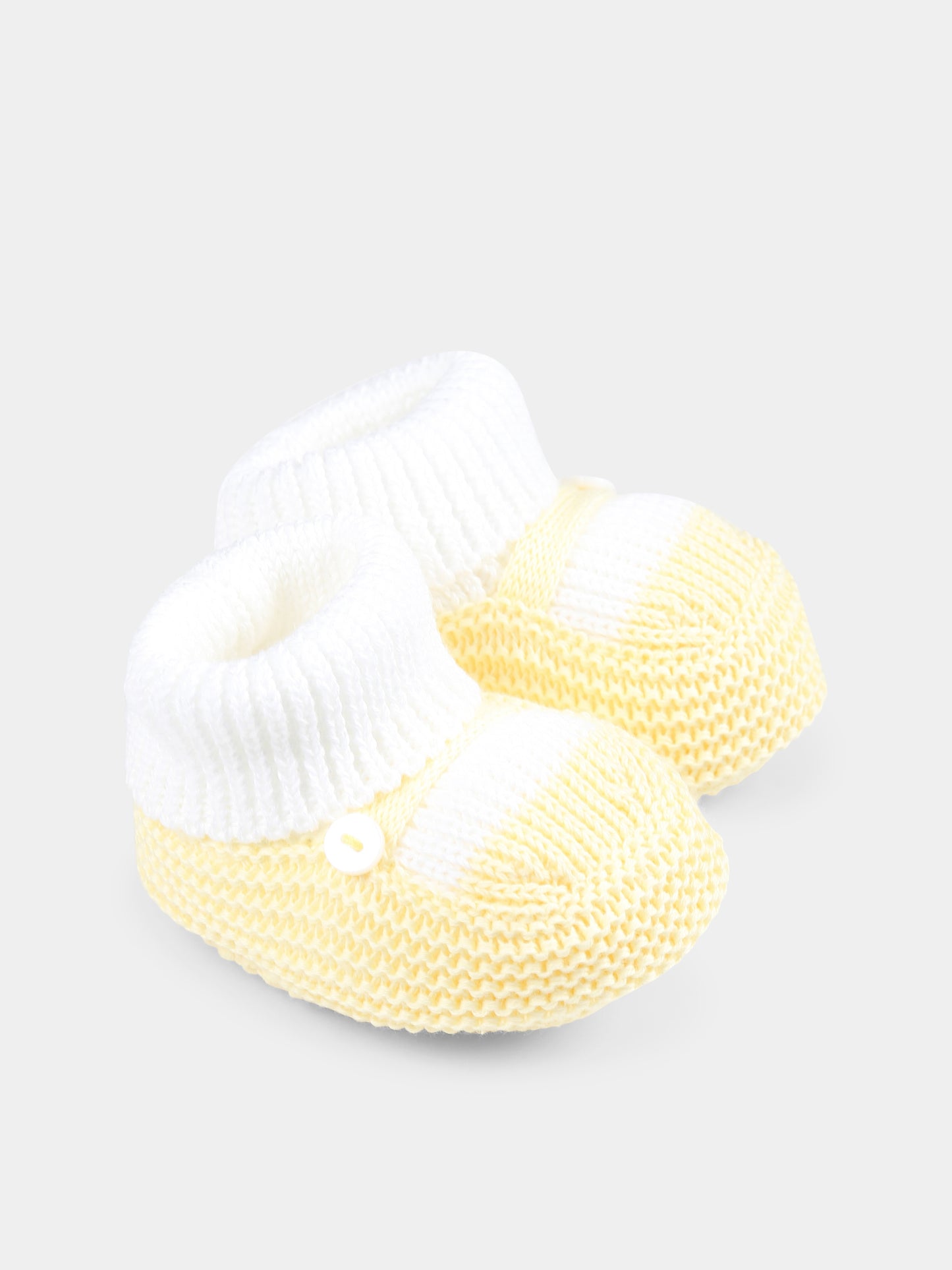 Babbucce gialle per neonati,Little Bear,1137 BIANCO/GIALLO