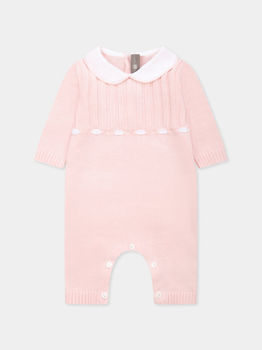 Pink babygrow for baby girl