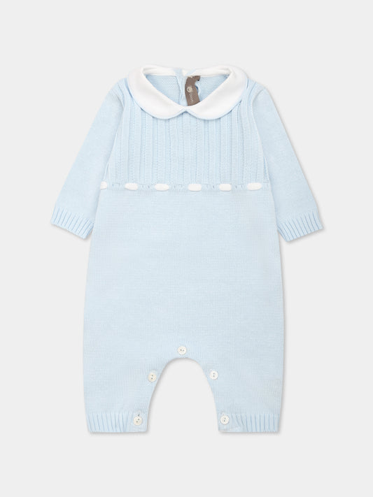 Light blue babygrow for baby boy