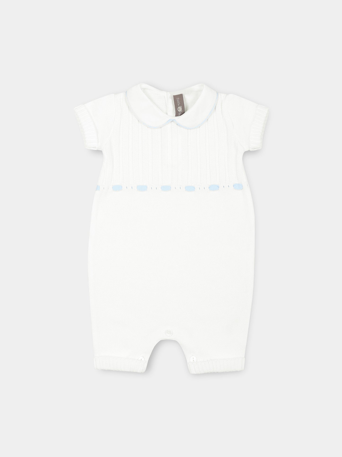 White romper for baby boy