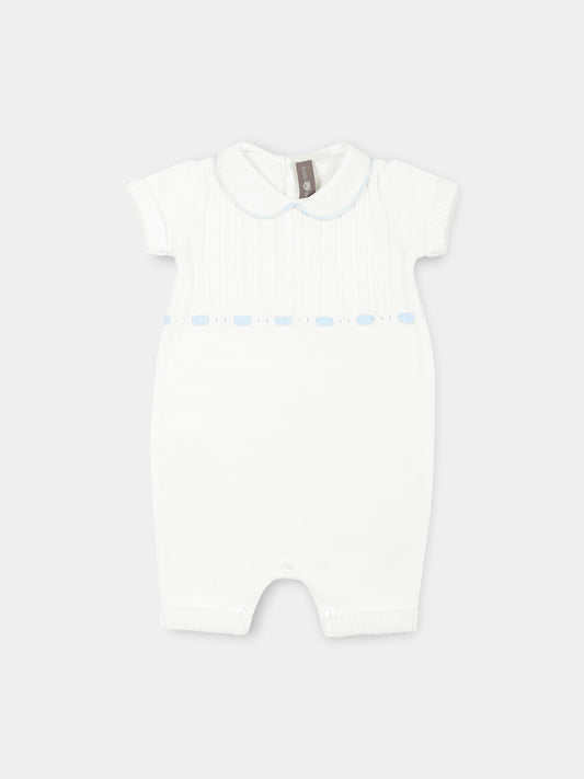 White romper for baby boy