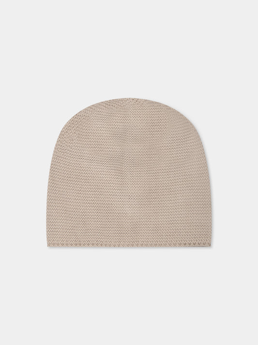Beige hat for babykids