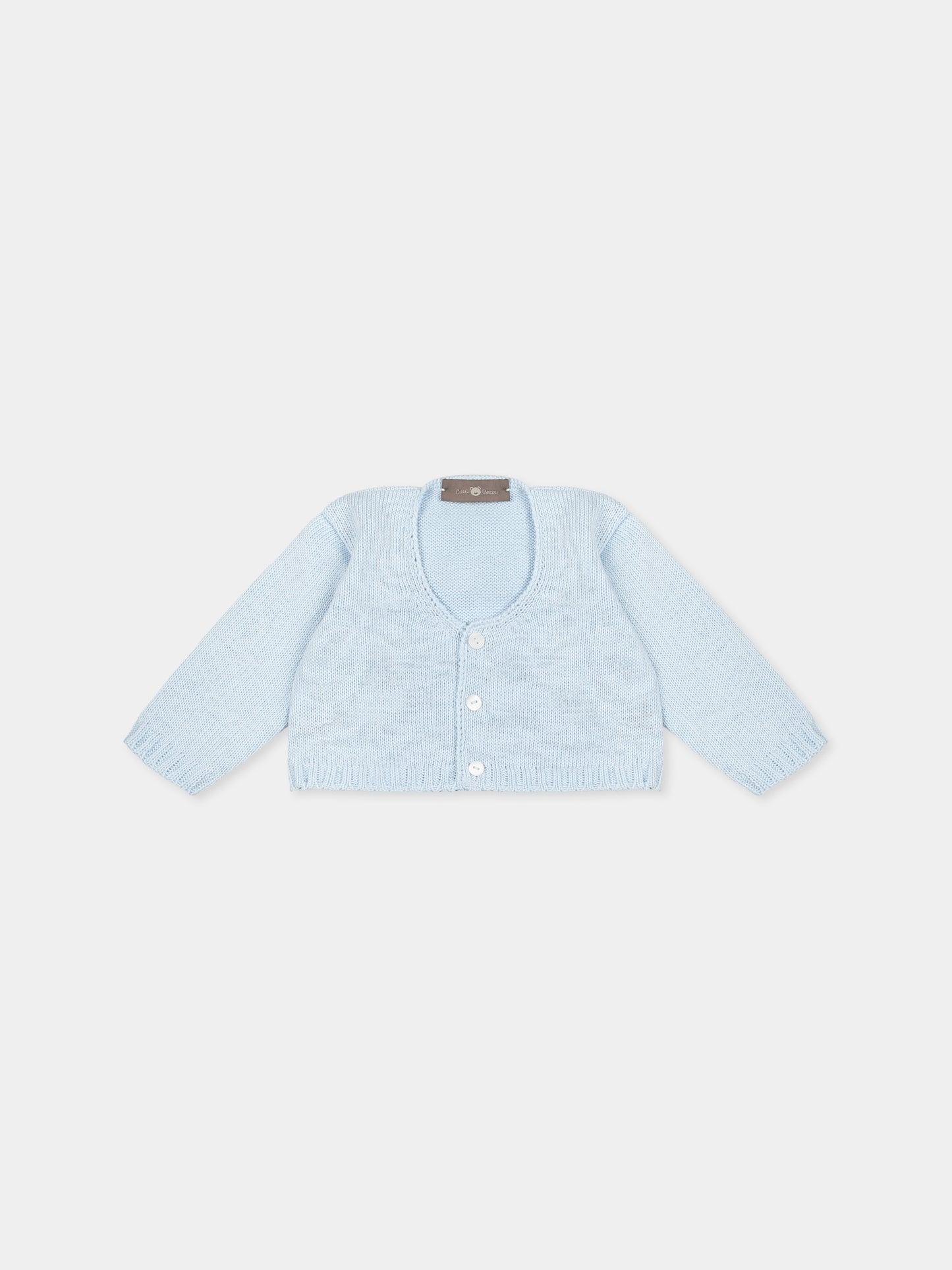Cardigan celeste per neonato,Little Bear,1001 CIELO