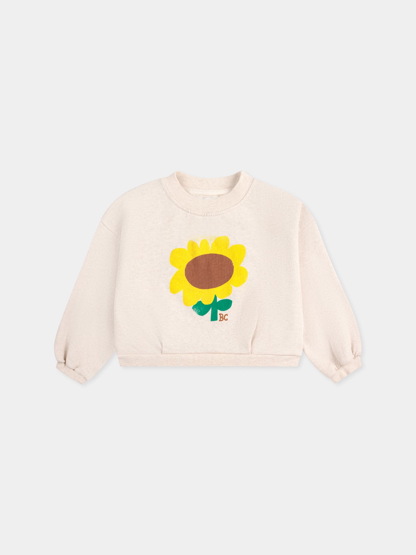 Felpa avorio per bambina con girasole,Bobo Choses,B125AC041