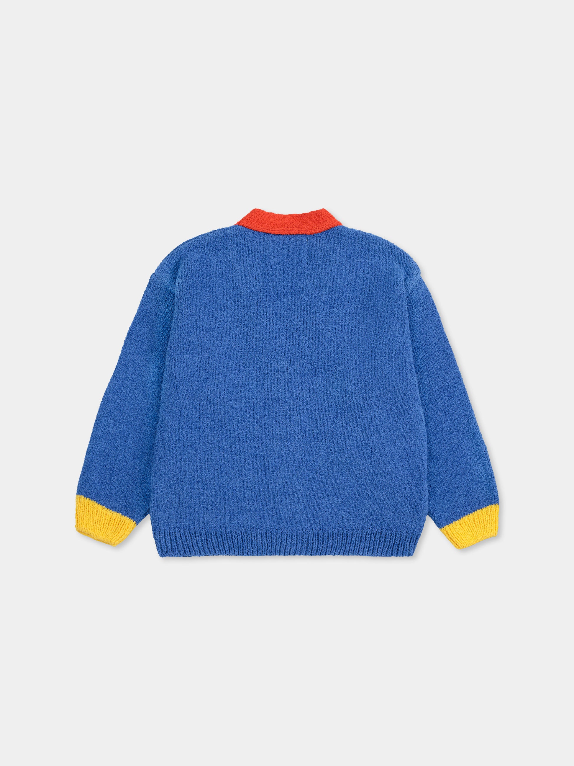 Cardigan blu per neonati con logo,Bobo Choses,B125AB091