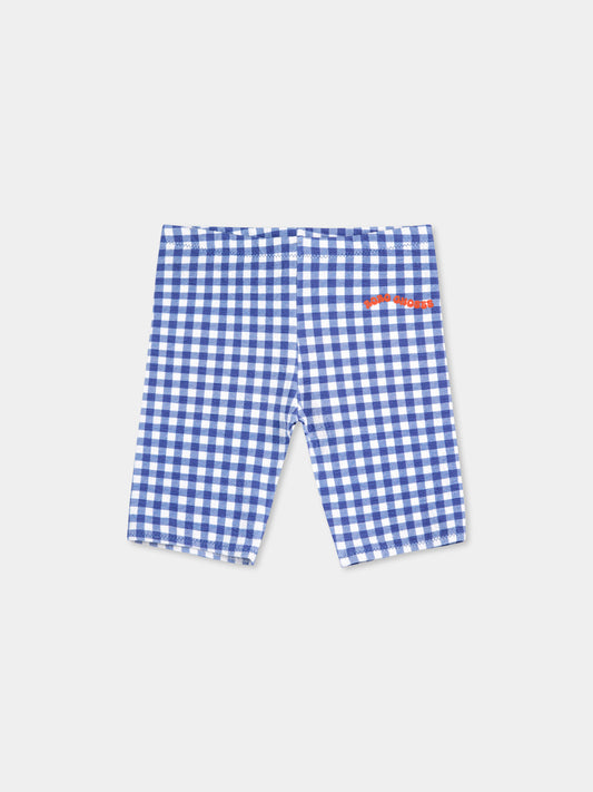 Leggings blu per bambina con logo,Bobo Choses,B125AC073