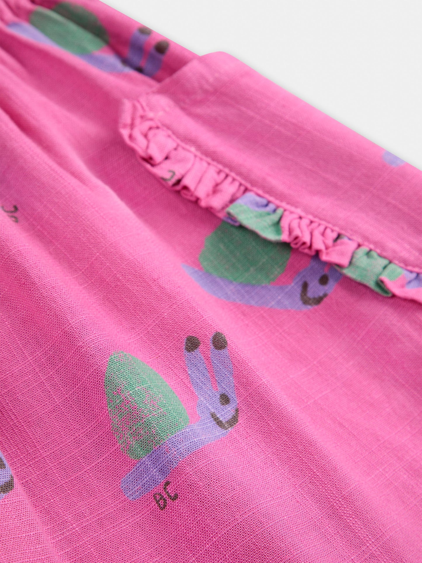 Gonna fucsia per bambina con lumache all over,Bobo Choses,B125AC069