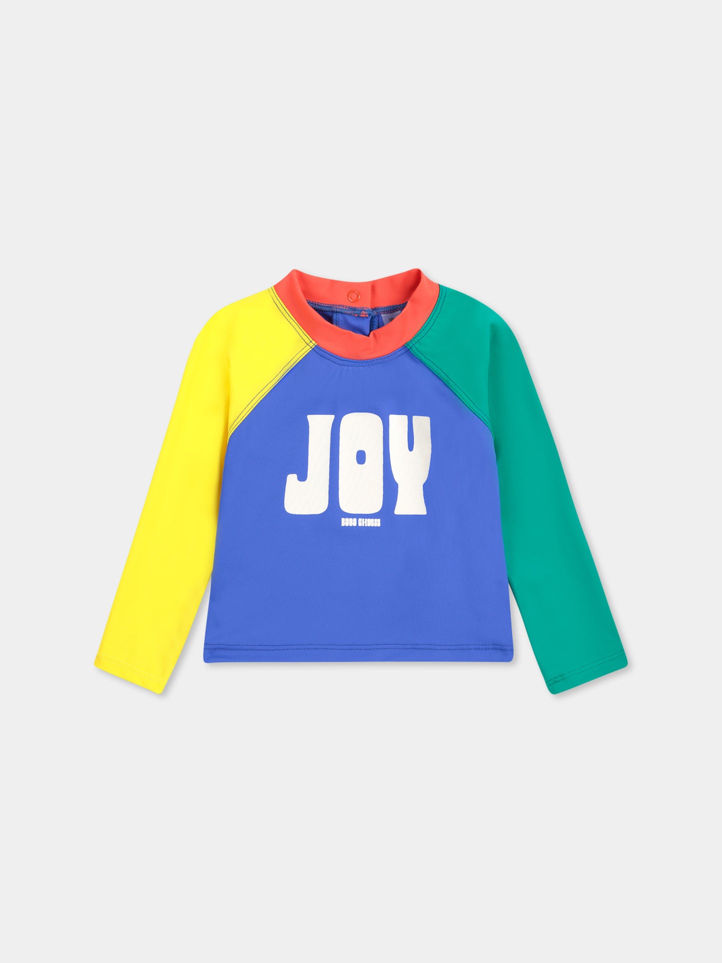 T-shirt Anti UV multicolor per neonato con scritta,Bobo Choses,B125AB098