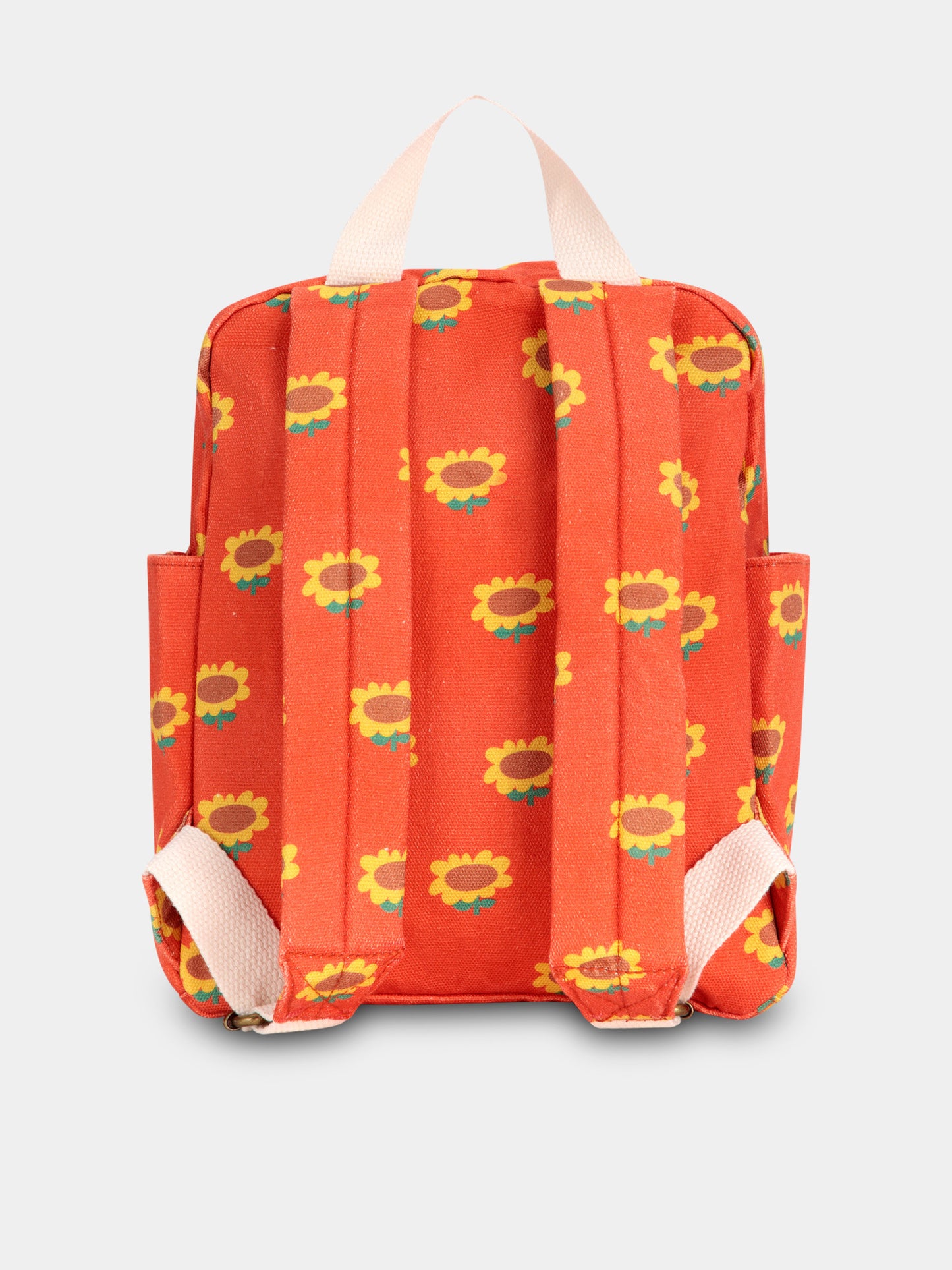 Zaino rosso per bambina con girasoli,Bobo Choses,B125AH015