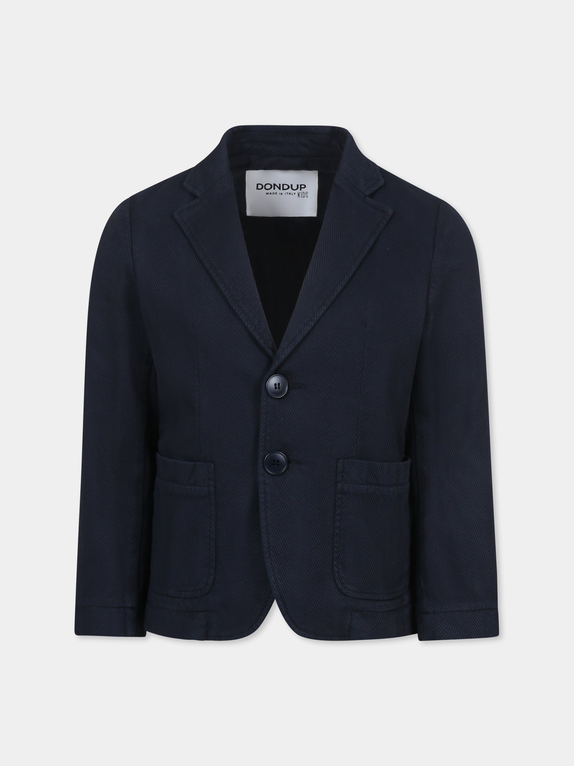 Giacca blu per bambino con logo,Dondup Kids,DMGC015 0 CE017 4291