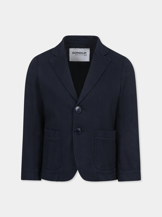 Giacca blu per bambino con logo,Dondup Kids,DMGC015 0 CE017 4291