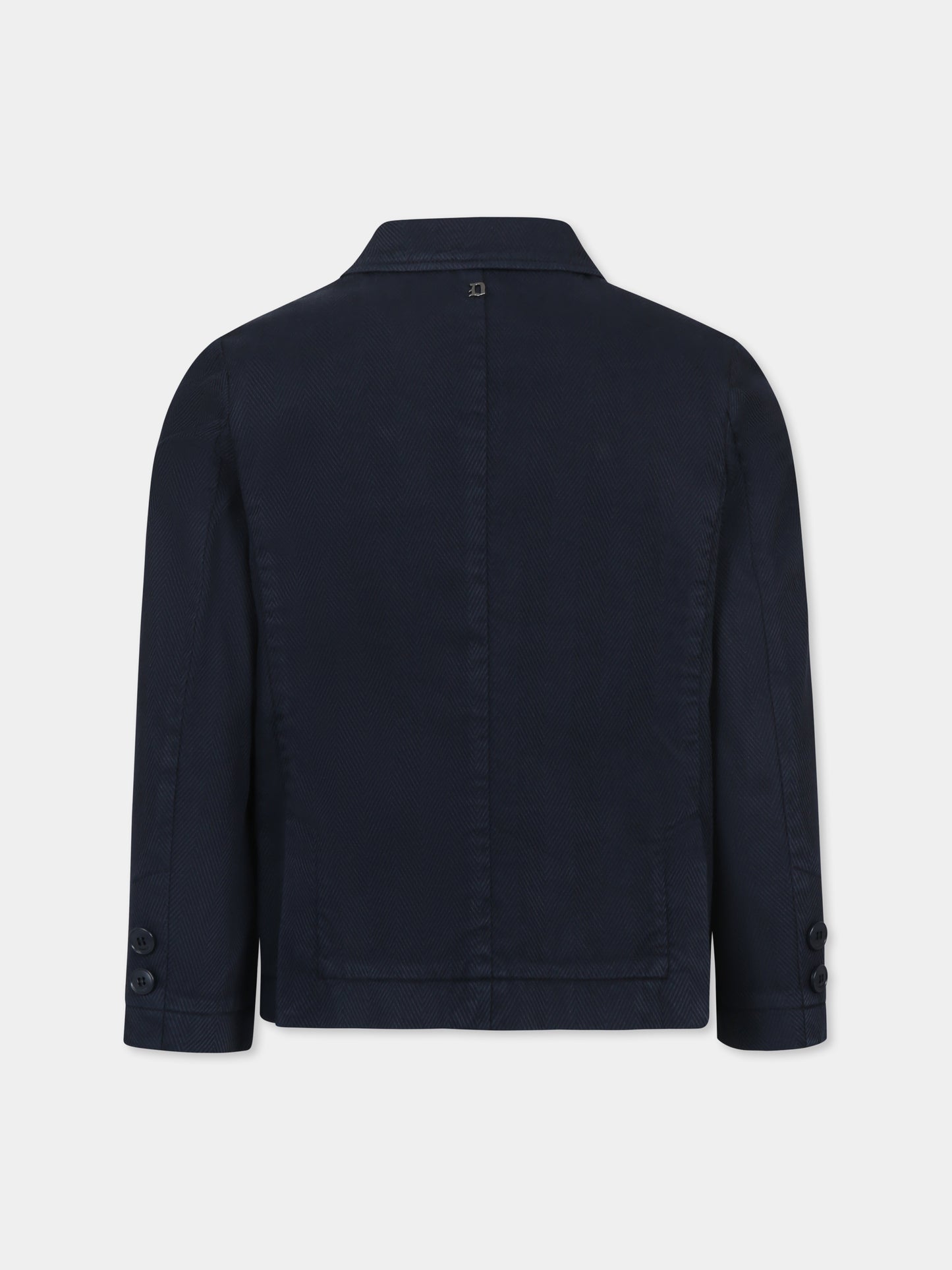 Giacca blu per bambino con logo,Dondup Kids,DMGC015 0 CE017 4291