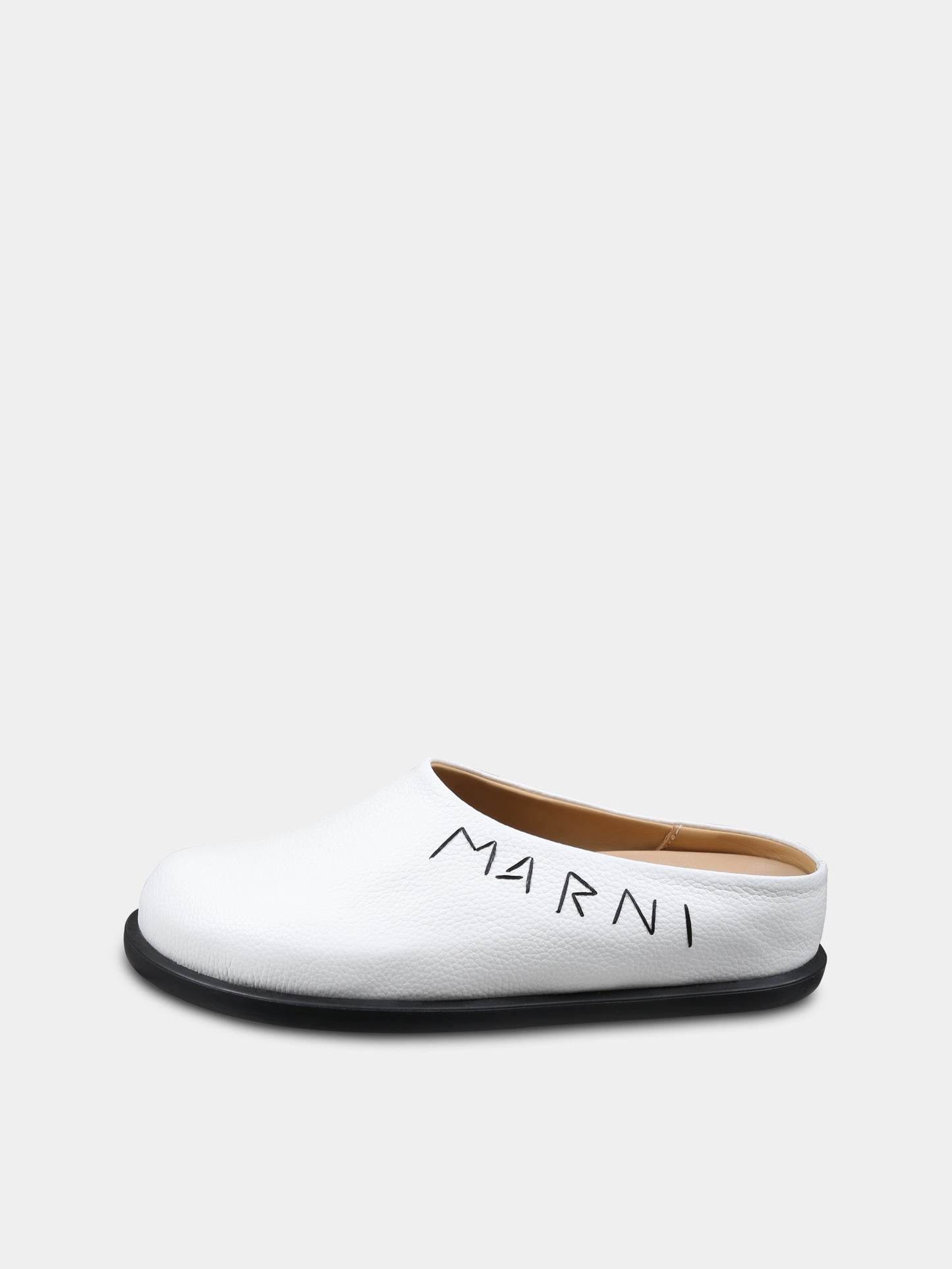 Sabot bianchi per bambini con logo,Marni Kids,79564 1