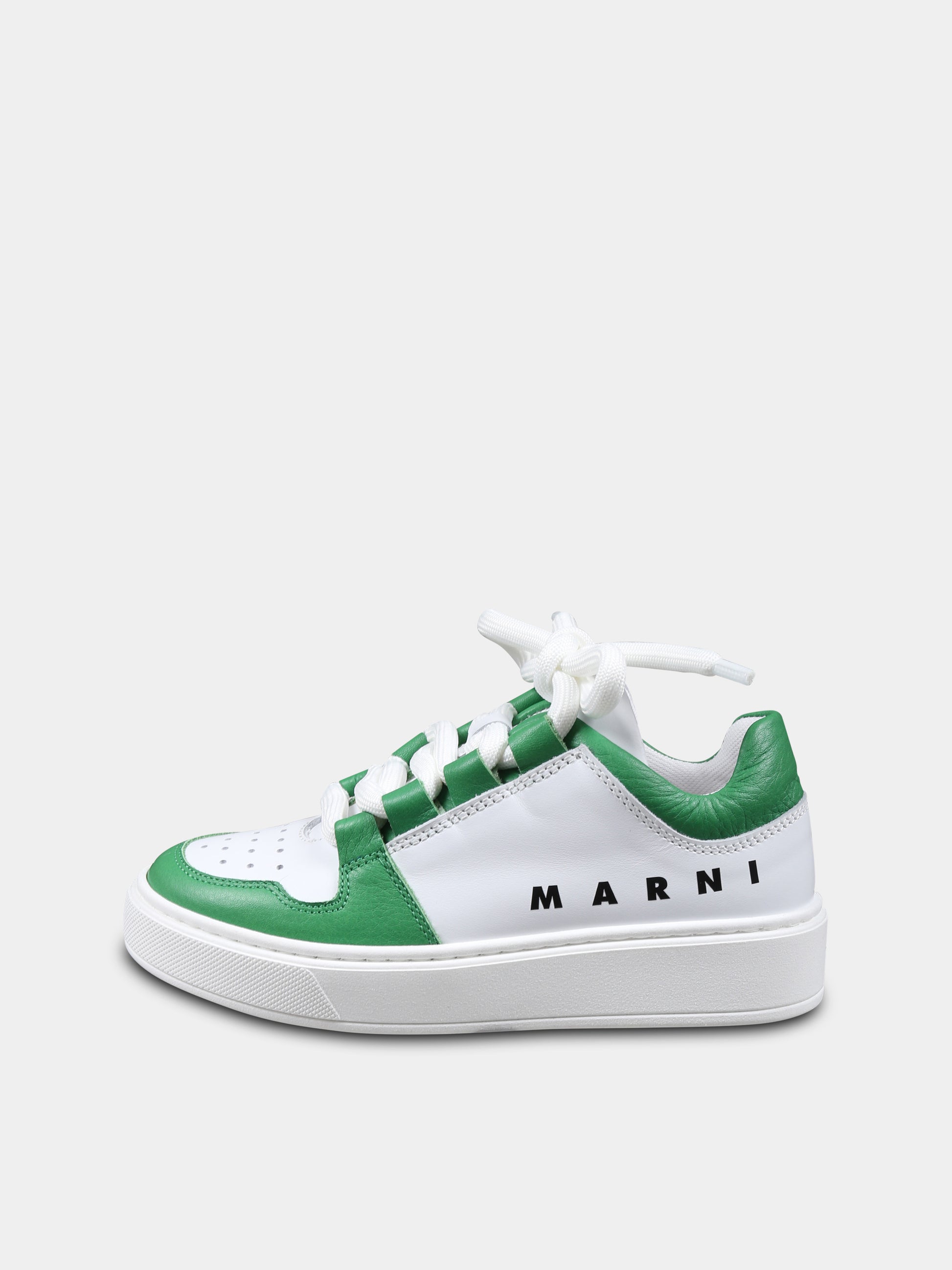 Sneakers bianche per bambini con logo,Marni Kids,79573 2
