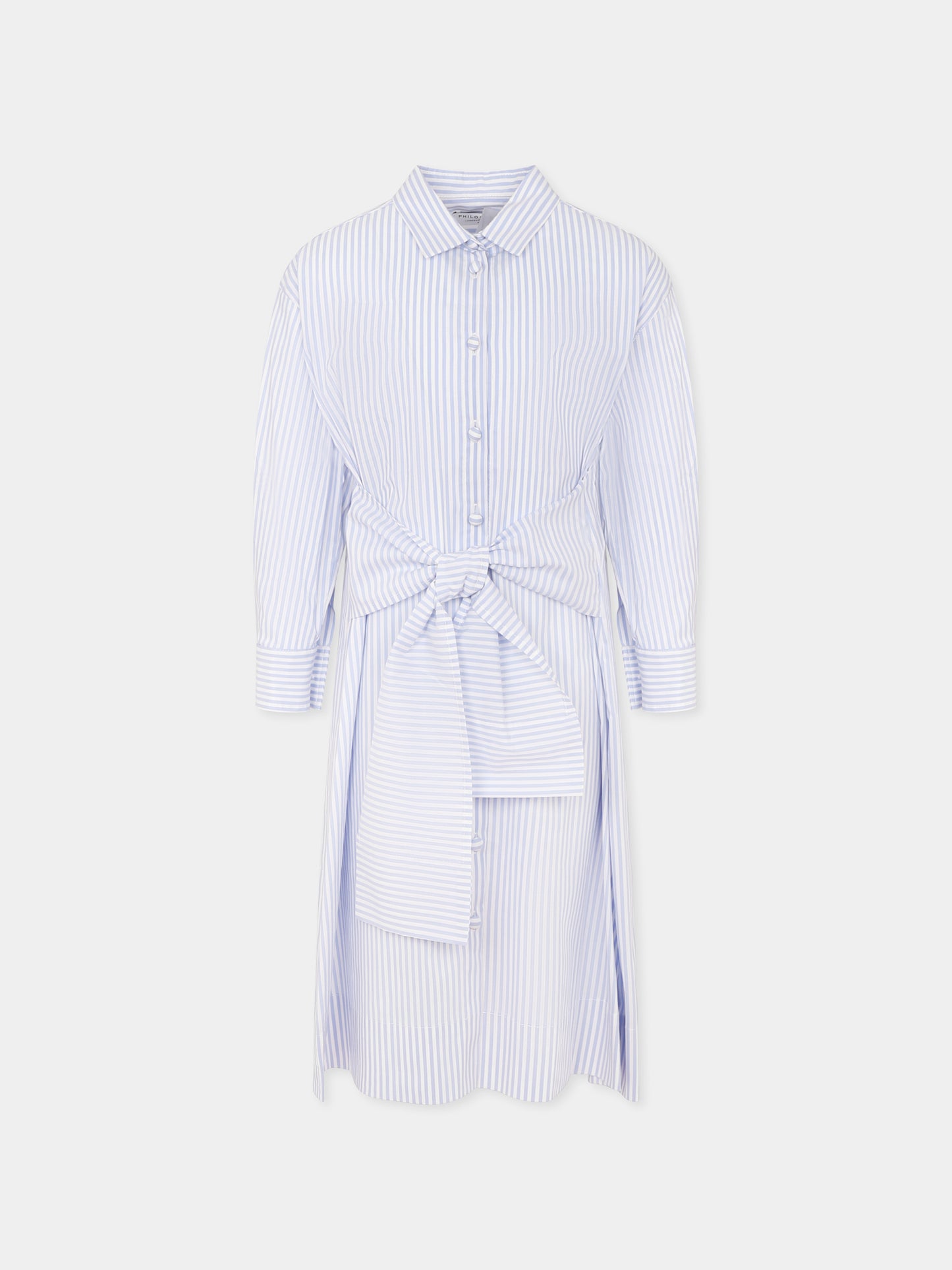 Vestito celeste per bambina con logo,Philosophy,I1E907 5146 P152