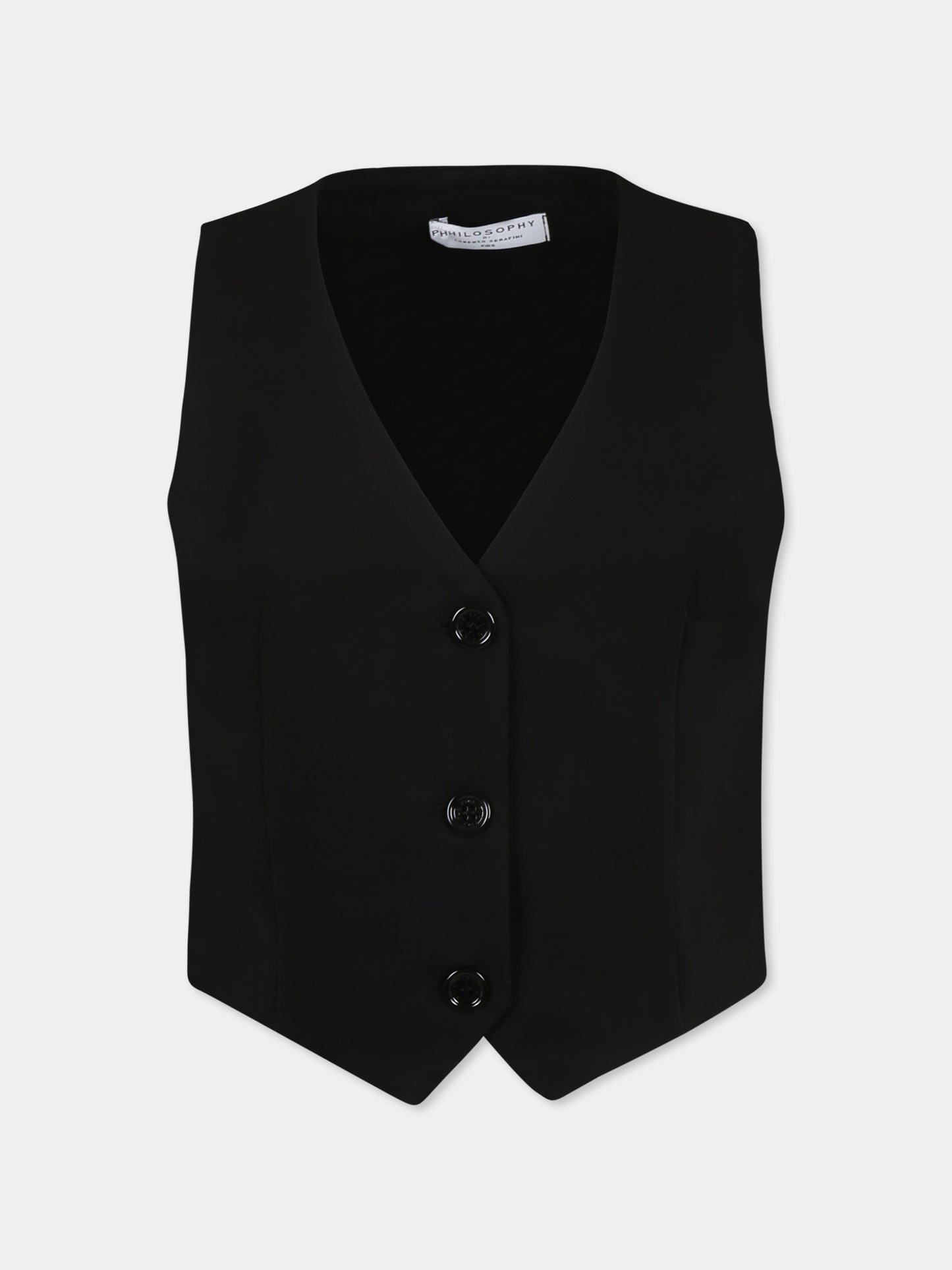 Black waistcoat for girl