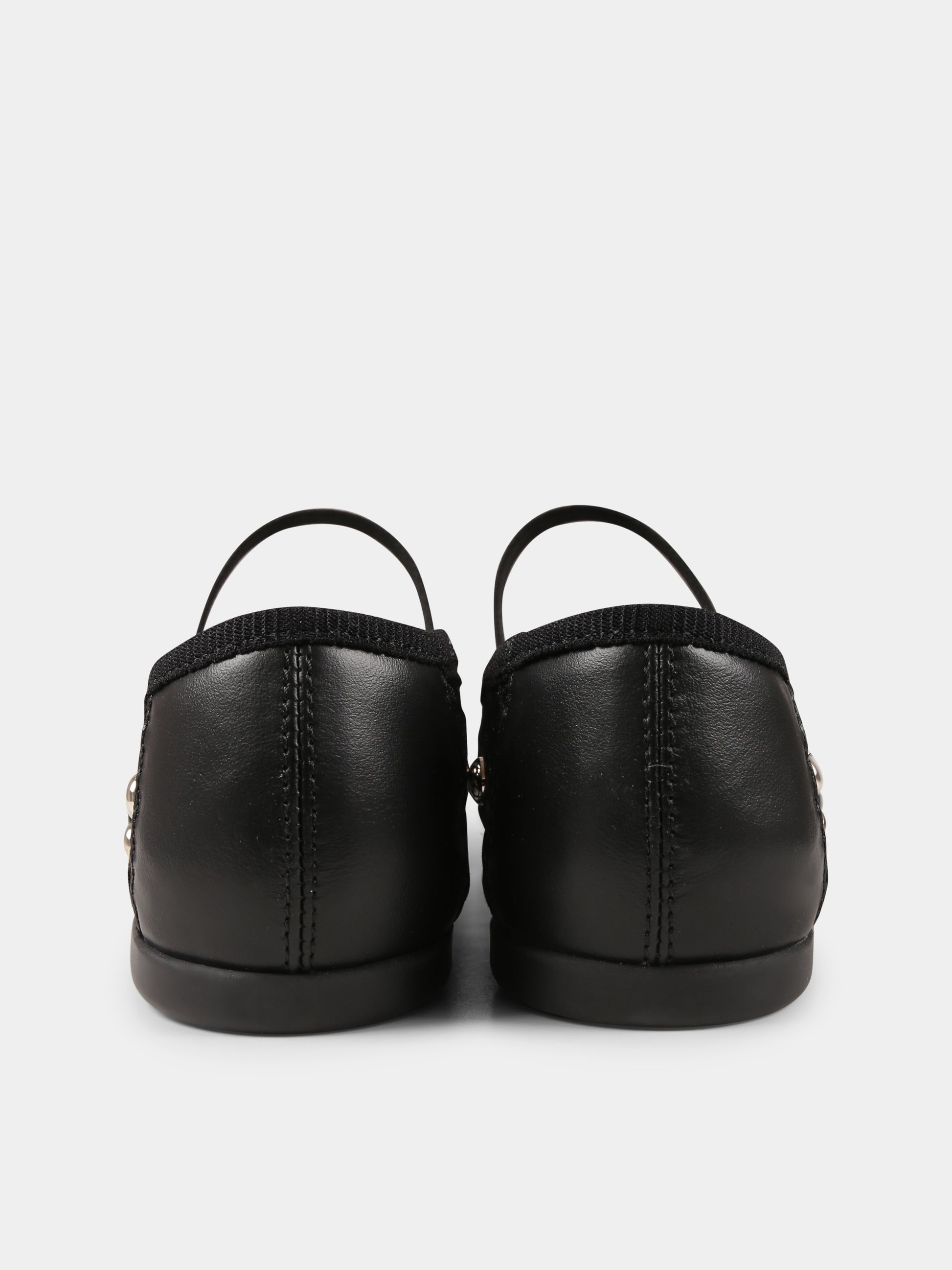 Ballerine nere per bambina con borchie,Philosophy,I8E002 5741 P050