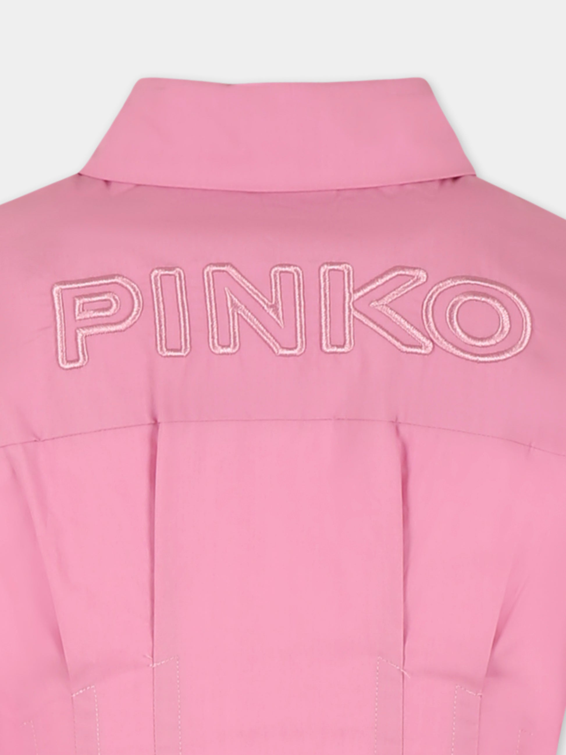 Vestito rosa per bambina con logo,Pinko,KFAB009 0 CA101 C038