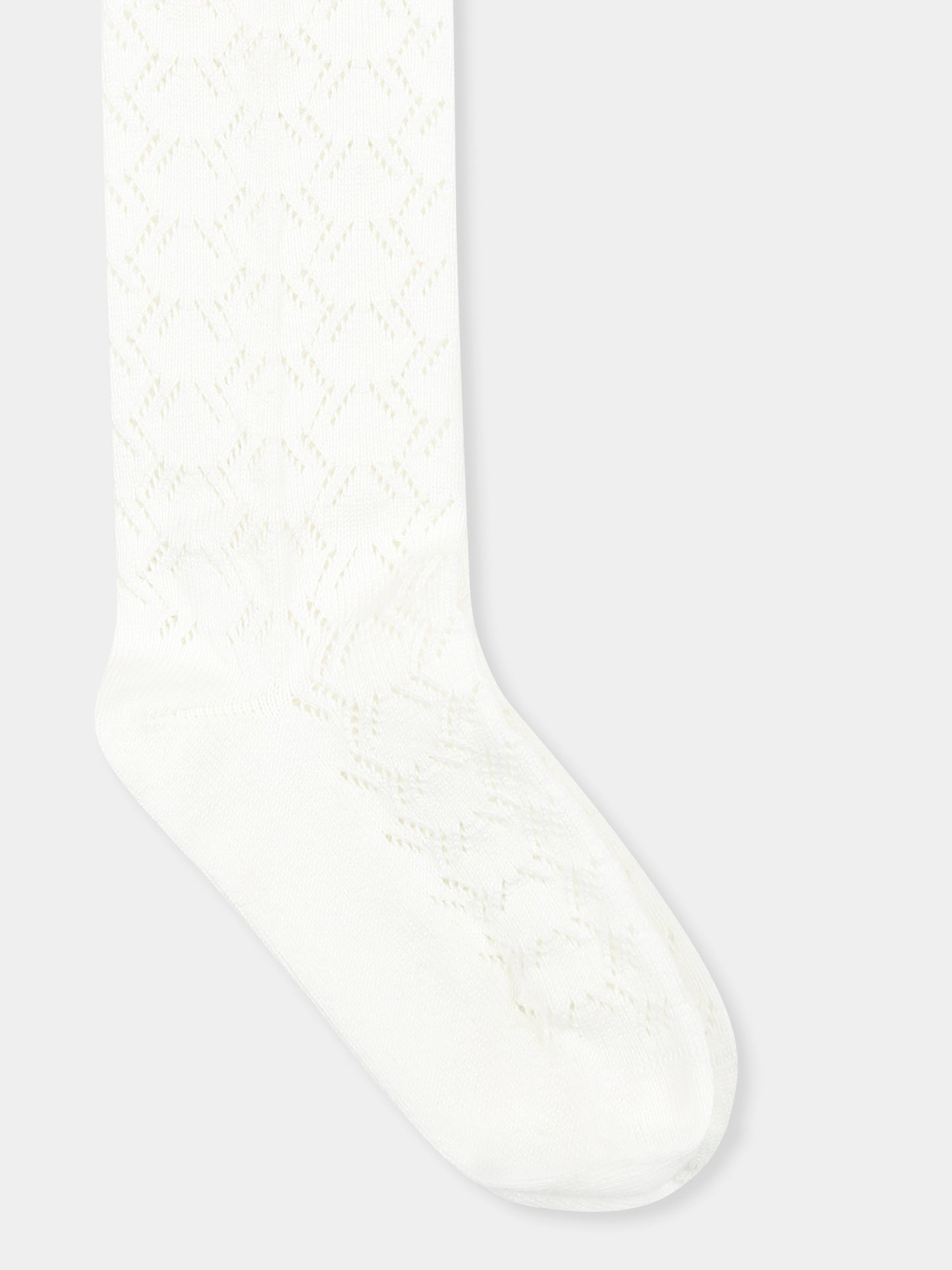 Calzini avorio per bambina con fiocco,Self-portrait,RS25 790 C