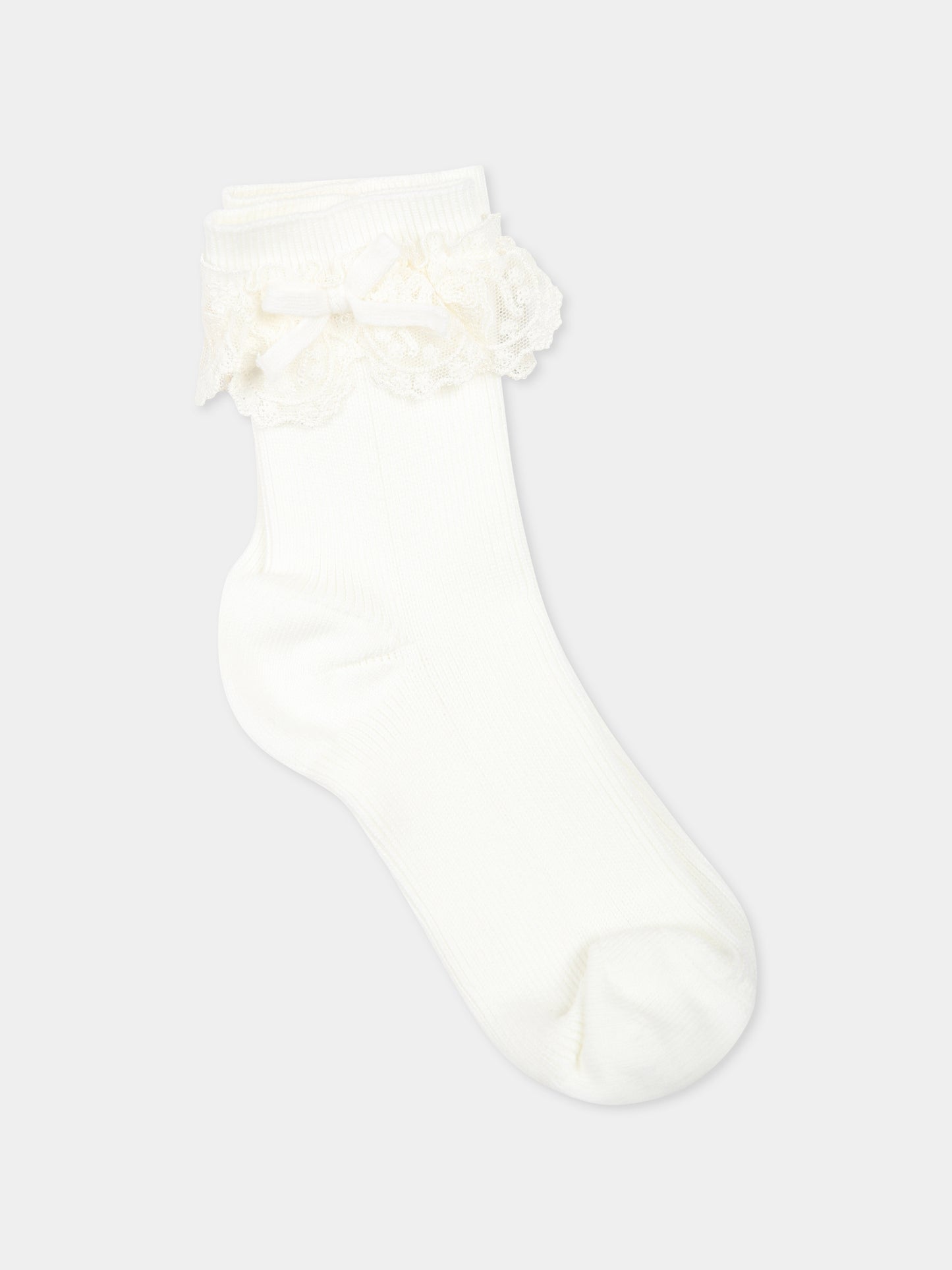 Set calzini multicolor per bambina con fiocco,Self-portrait,RS25 789 MU