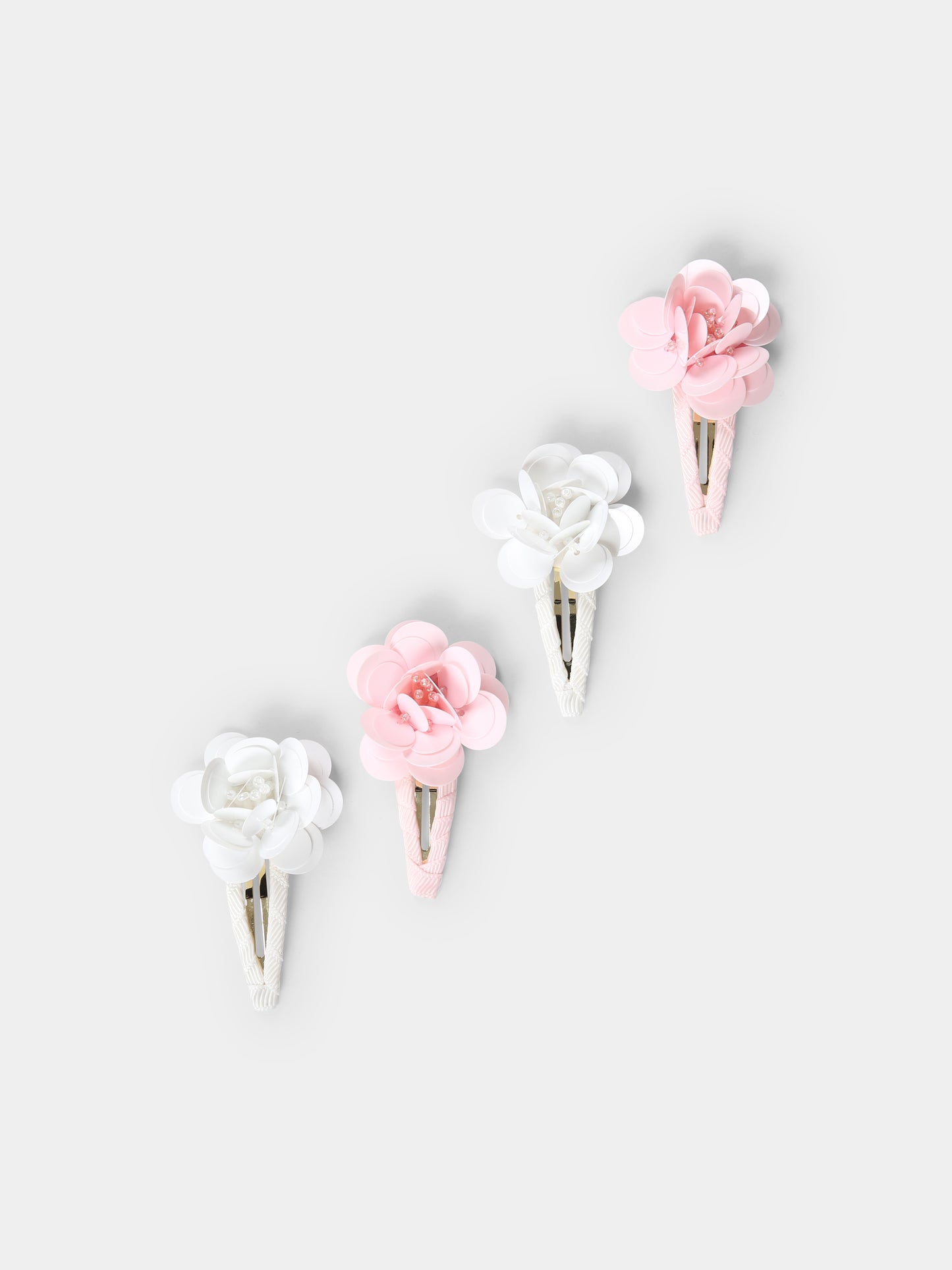 Set fermagli multicolor per bambina con rosa,Self-portrait,RS25 773 MU