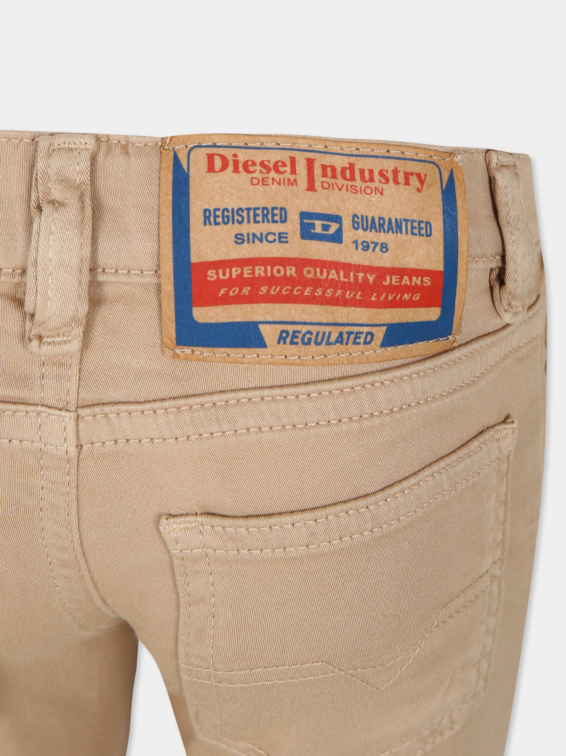 Pantaloni beige per bambino,Diesel,J00990 KXBKU K722