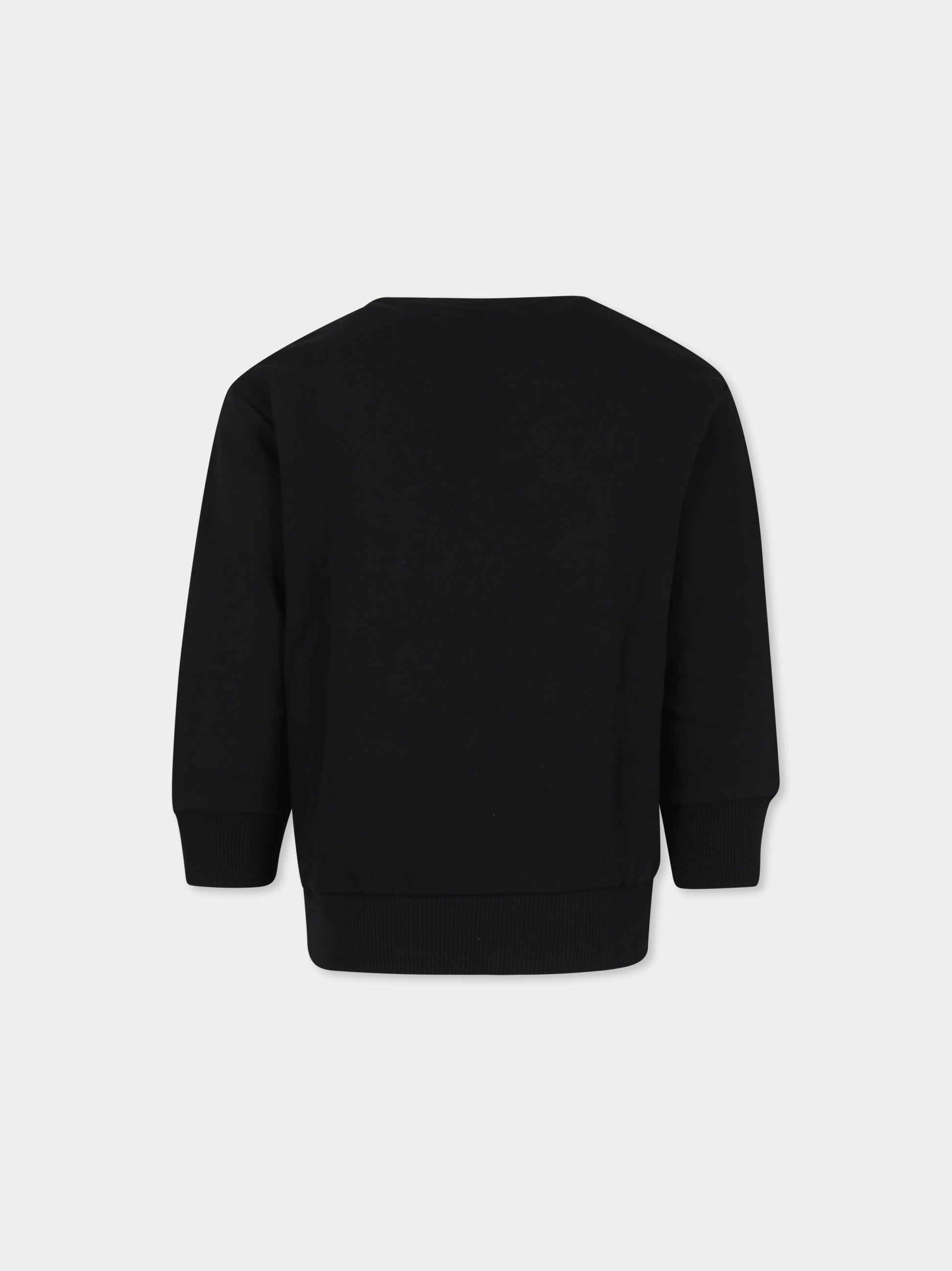 Felpa nera per bambino con logo,Diesel,J01906 KYAYE K900