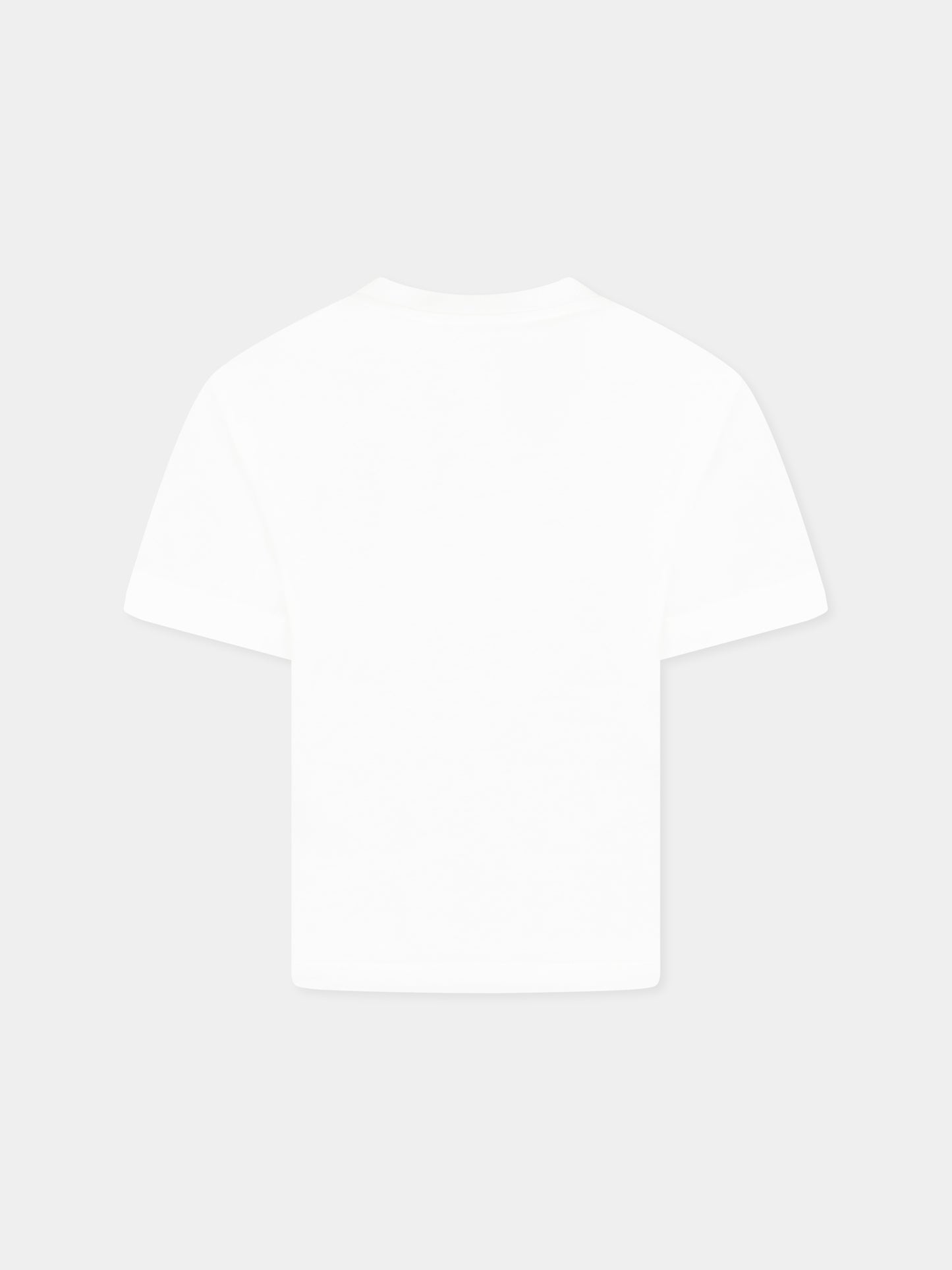 T-shirt bianca per bambini con Teddy Bear,Moschino Kids,HPM050 LAA03 10101