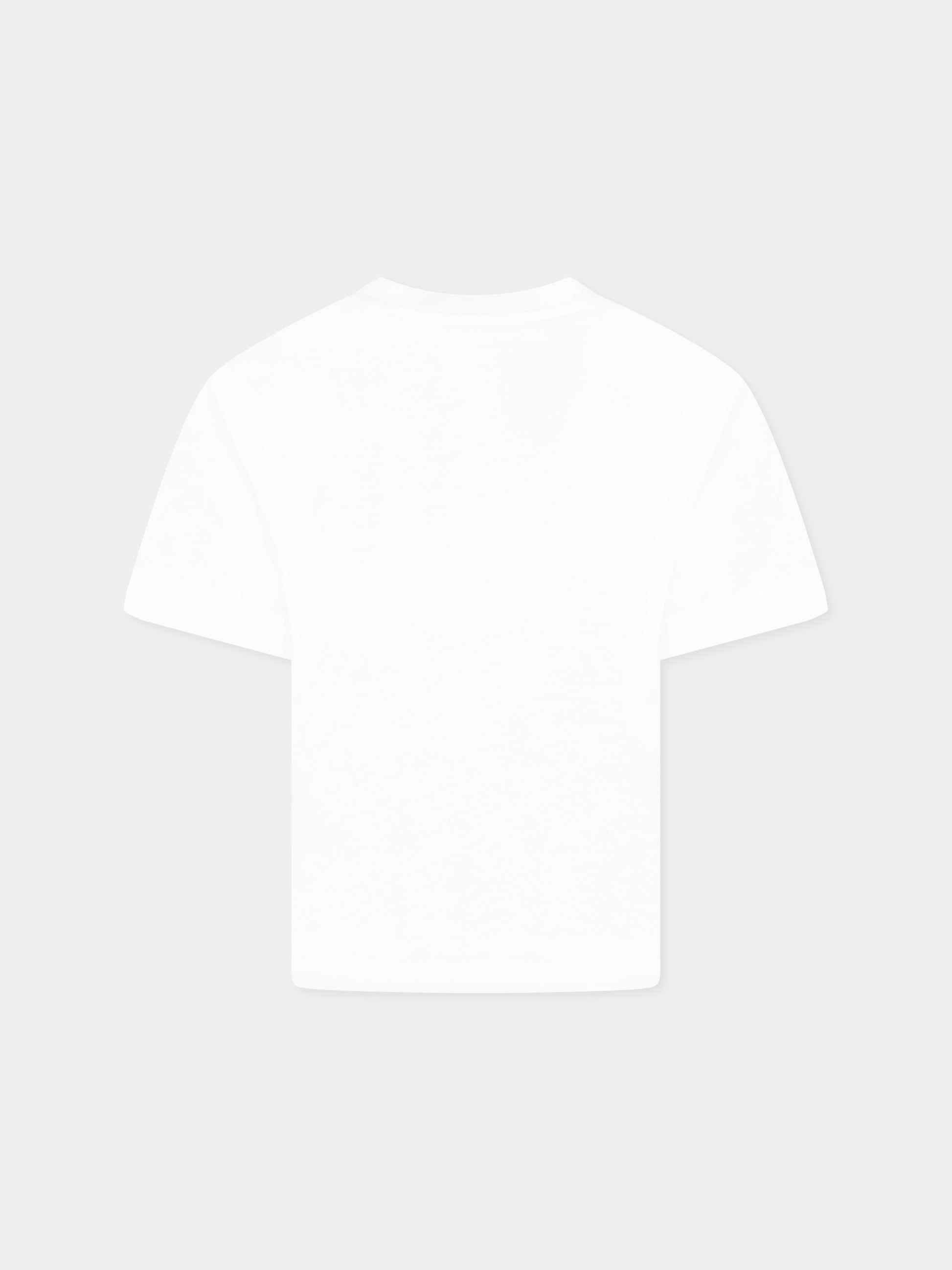 T-shirt bianca per bambini con Teddy Bear,Moschino Kids,HPM050 LAA03 10101