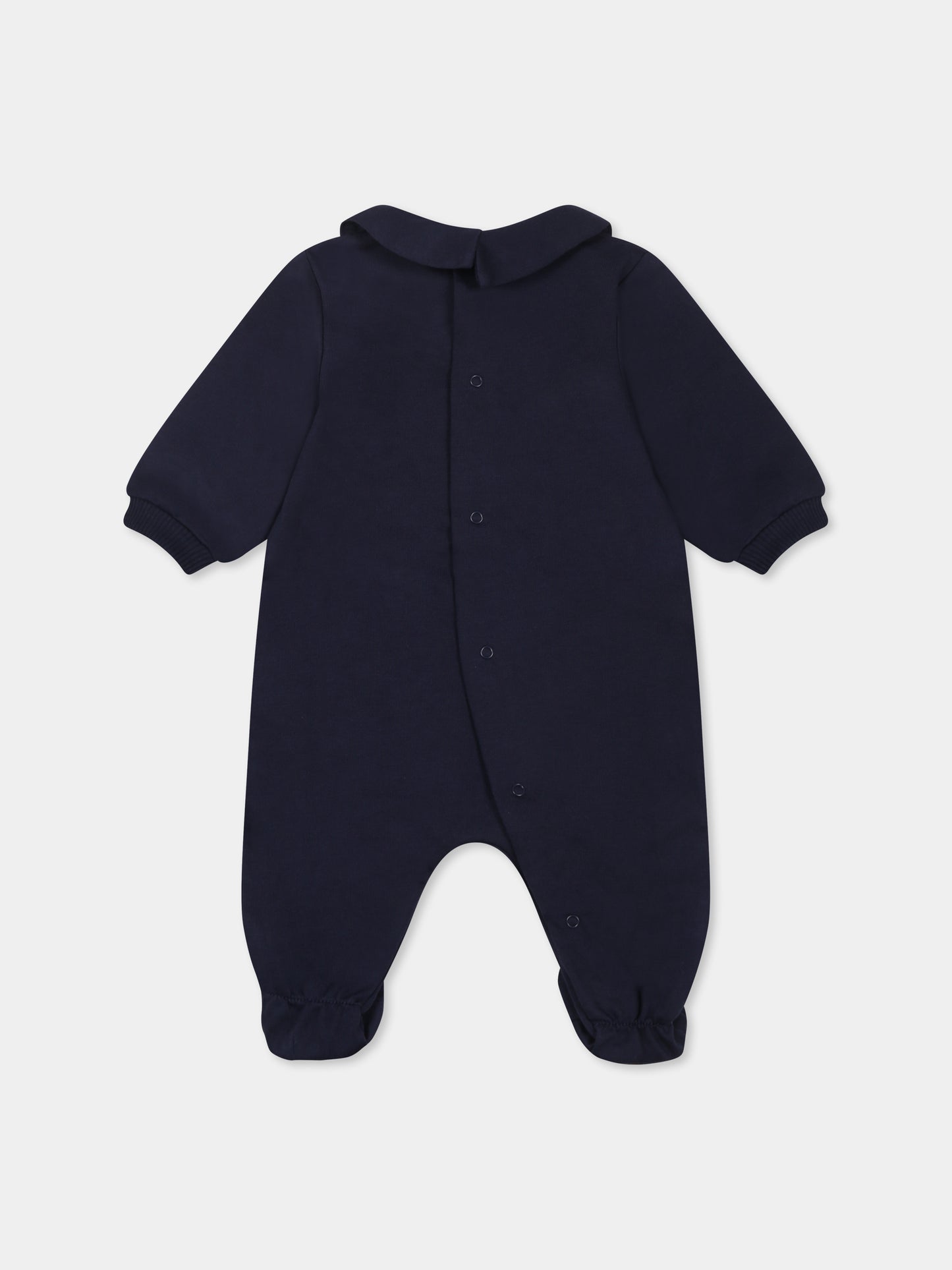 Set blu per neonato con Teddy Bear e logo,Moschino Kids,MNY04G LCA19 40016