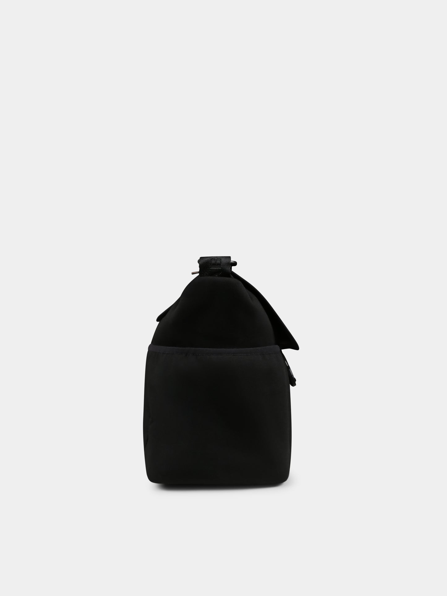 Black mom bag for babykids with Teddy Bear and logo