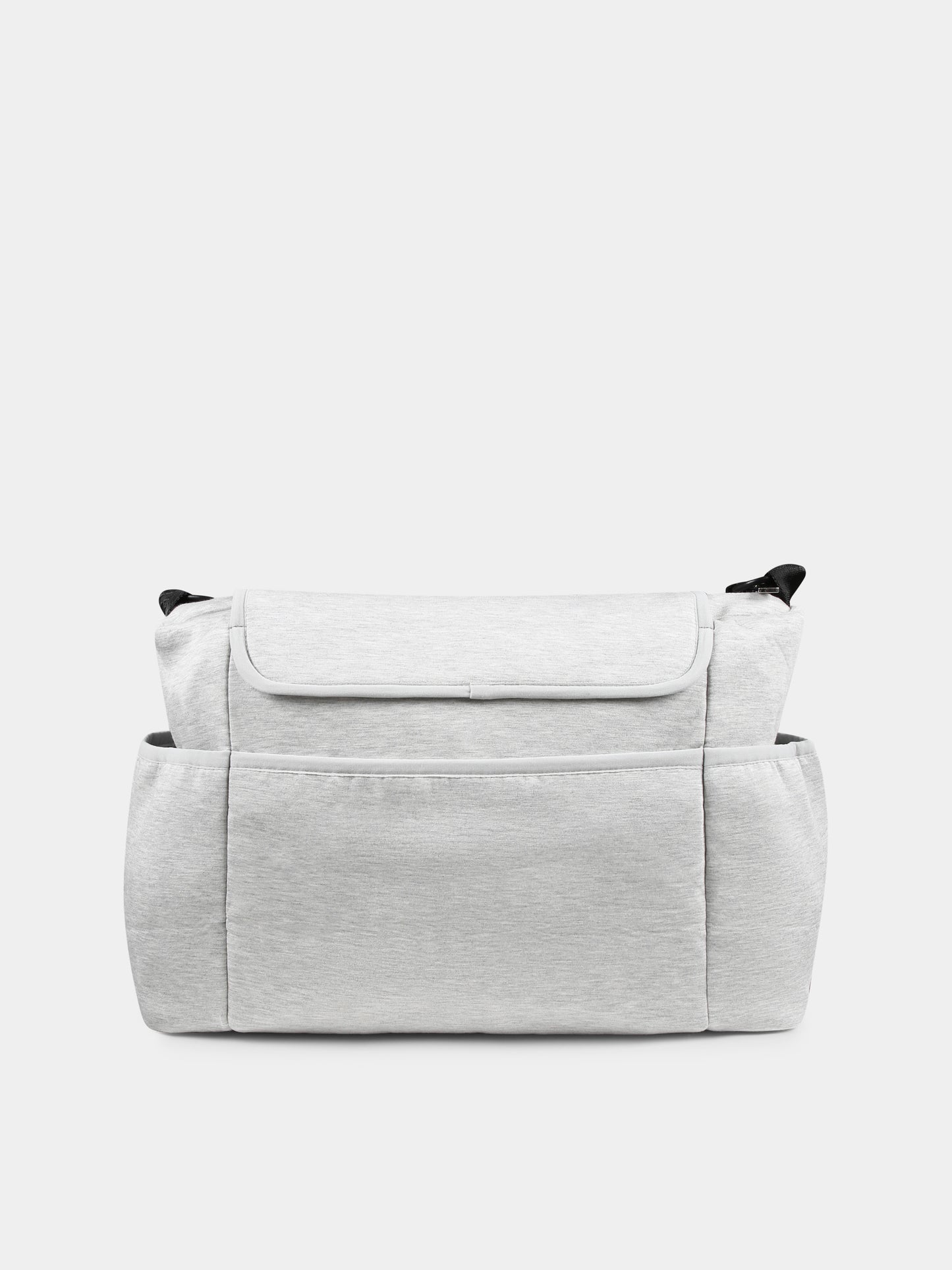 Grey mom bag for babykids with Teddy Bear and logo