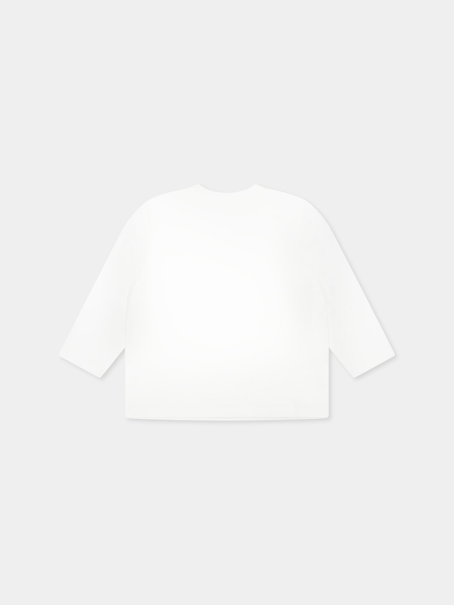 T-shirt avorio per neonati con Teddy Bear e oca,Moschino Kids,MTO00R LAA03 10063