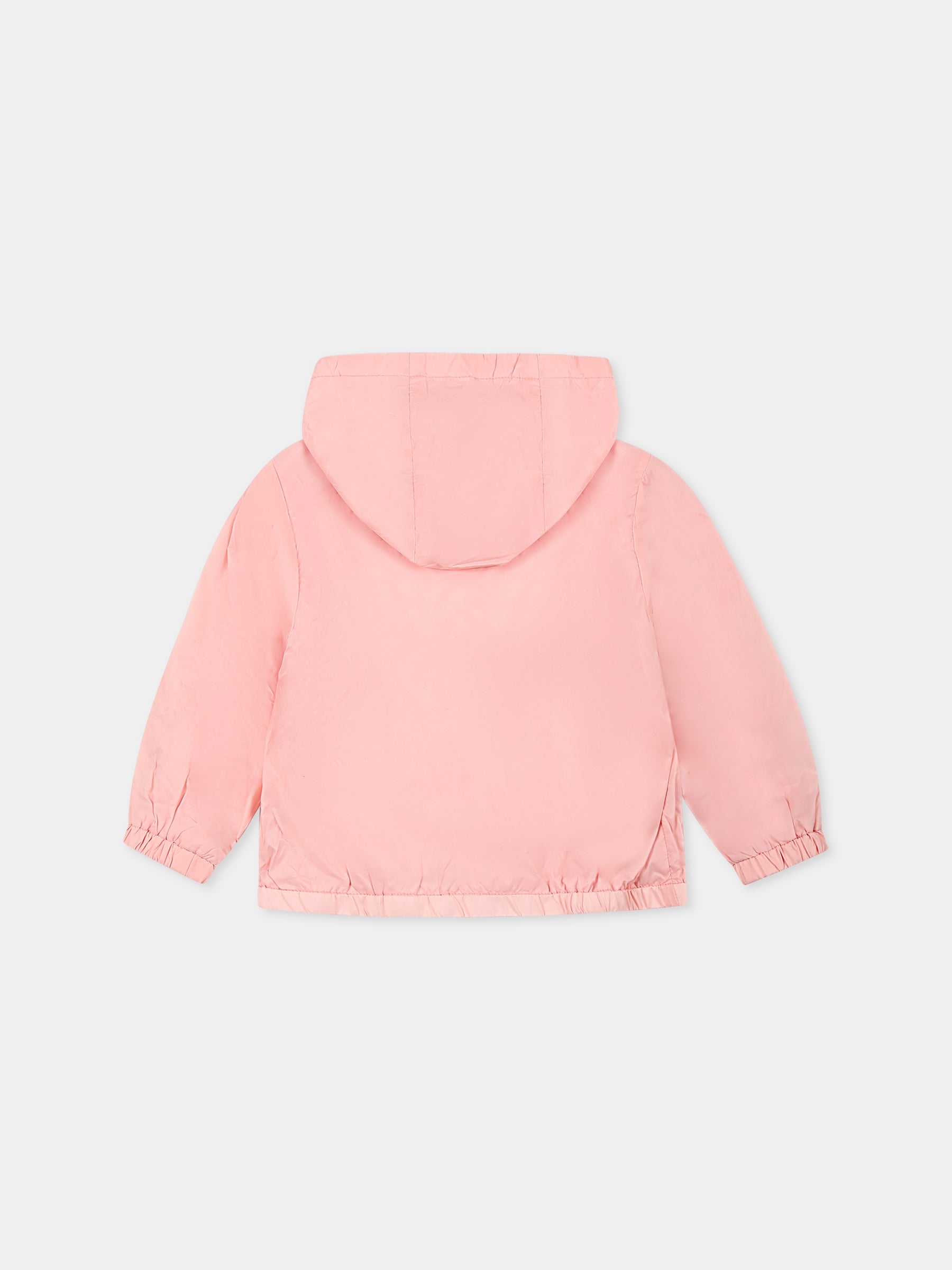 Giacca a vento rosa per neonata con Teddy Bear,Moschino Kids,MUS02W L3A69 50209