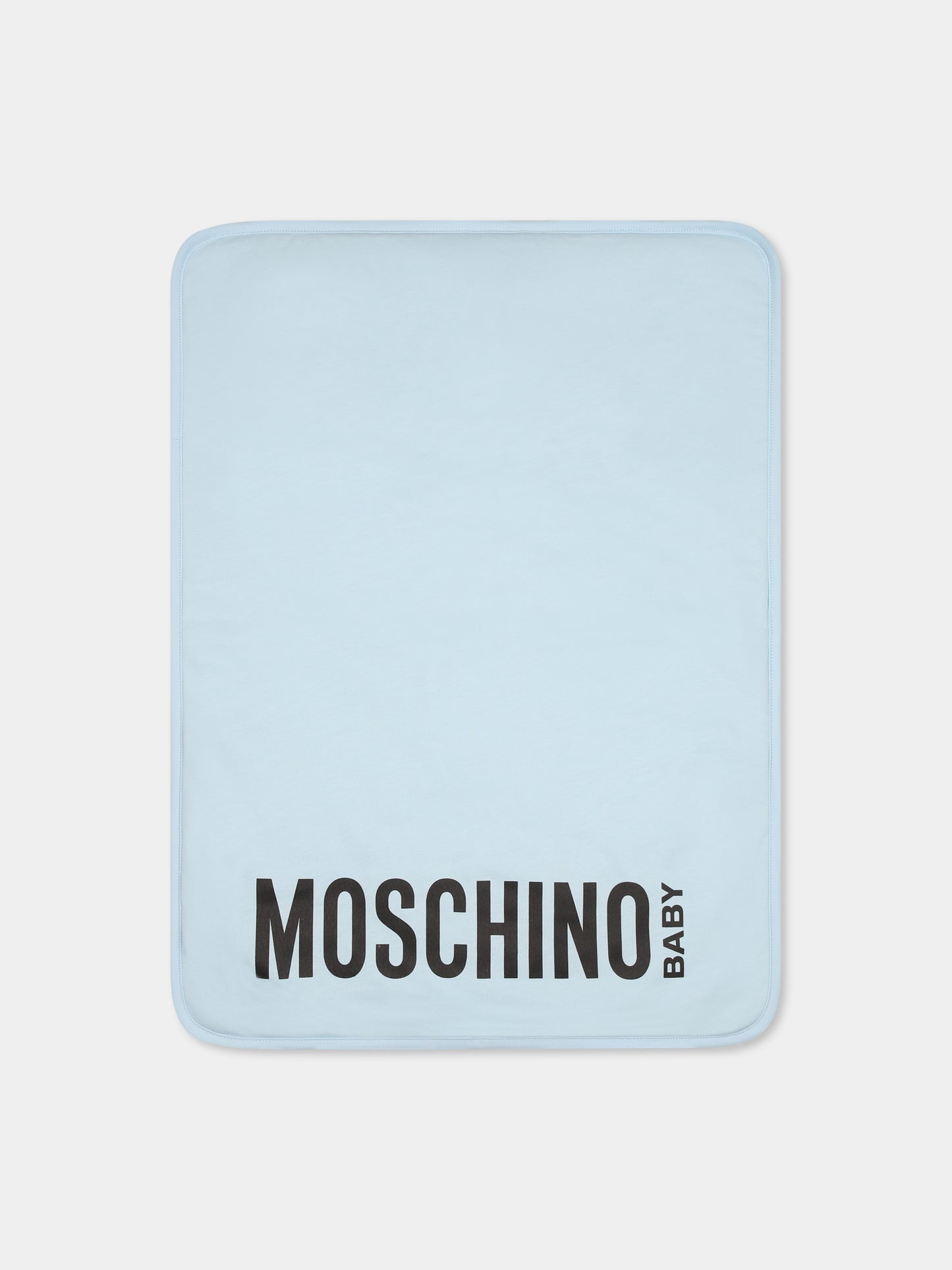 Light blue changing bag for baby boy with Teddy Bear