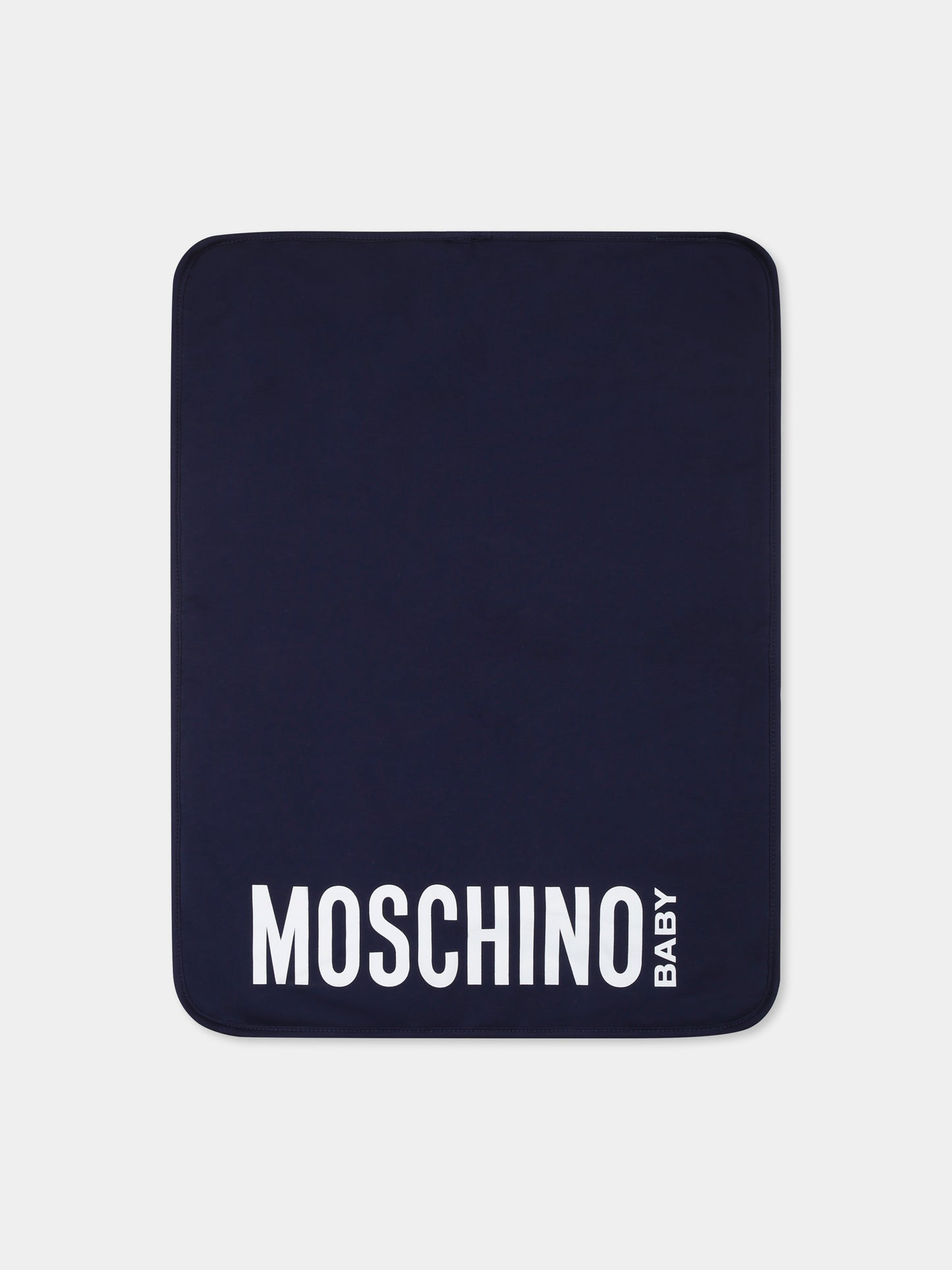 Borsa mamma blu per neonato con Teddy Bear,Moschino Kids,MUX05C L3A89 40016