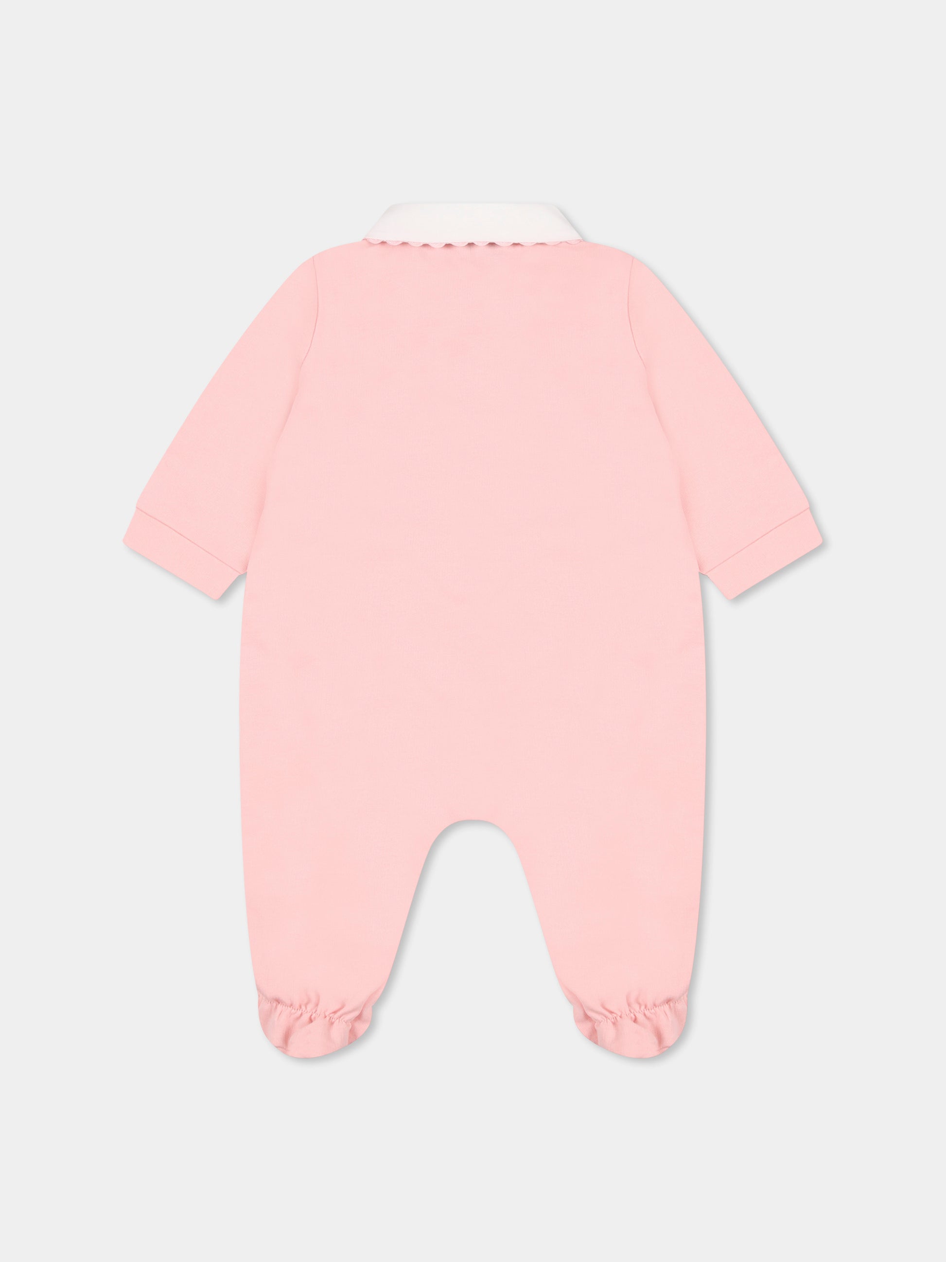 Tutina rosa per neonata con Teddy Bear,Moschino Kids,MUY07L LCA19 50209