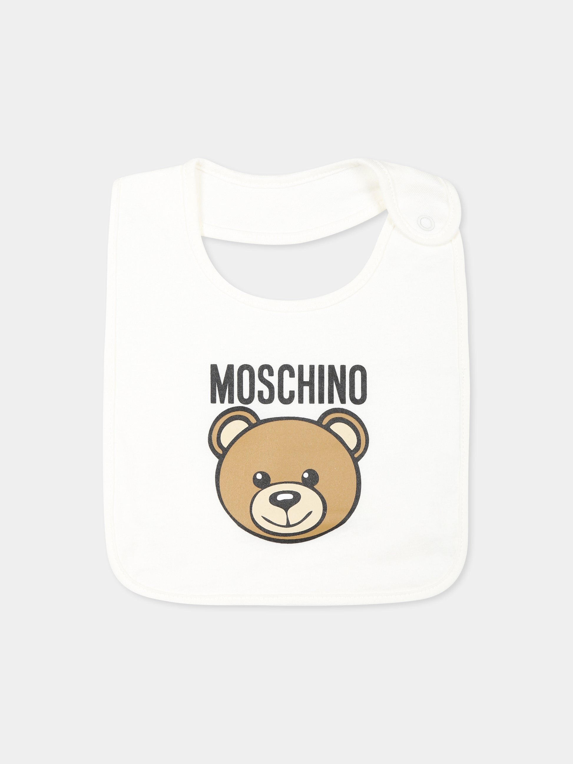 Set tutina avorio per neonati con Teddy Bear,Moschino Kids,MUY085 LCA19 10063