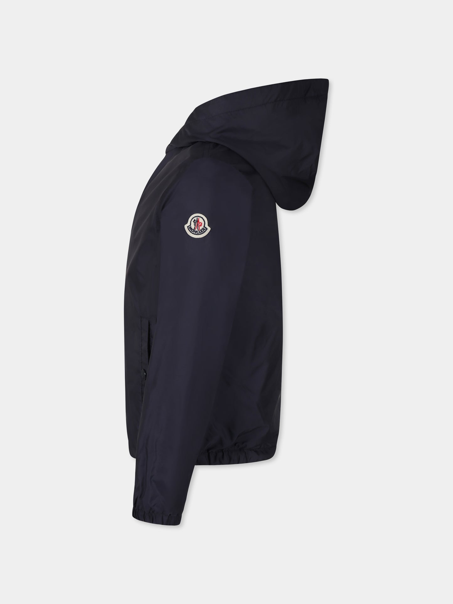 Giacca a vento New Urville blu per bambino con logo,Moncler Kids,K1954 1A00057 53A5E 742