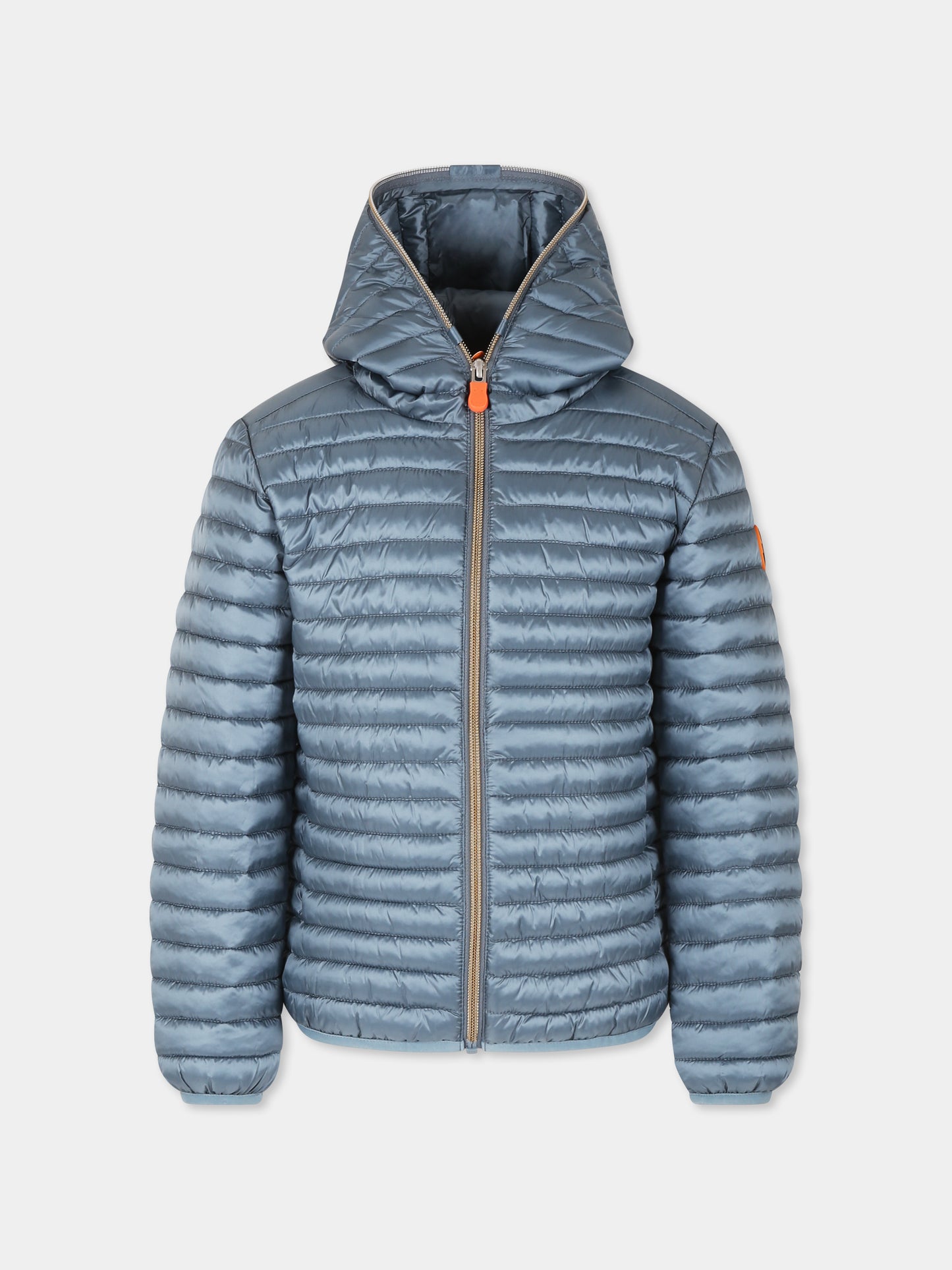 Piumino Rosy grigio per bambina con logo,Save The Duck Kids,J32310G IRIS20 10039