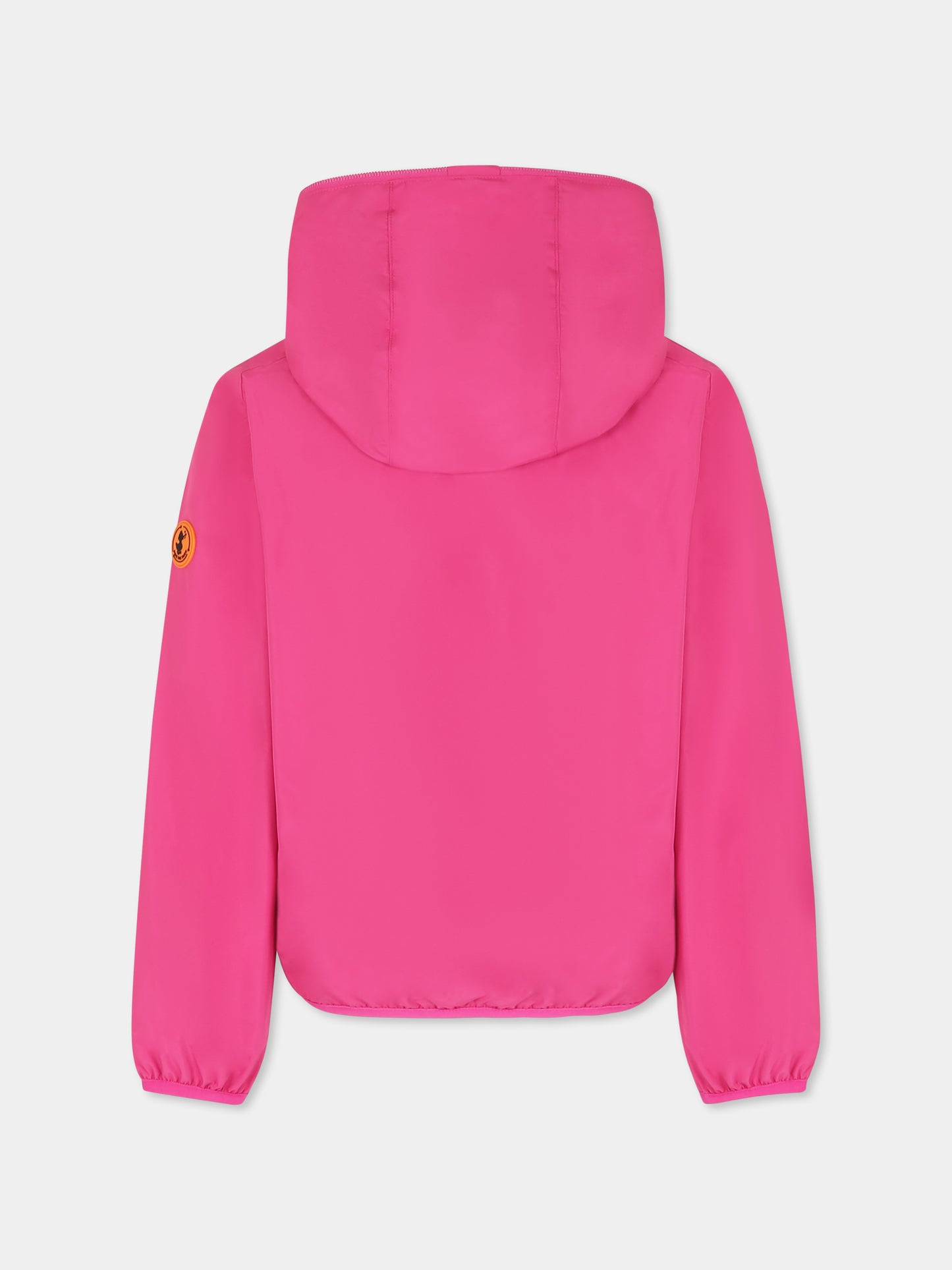 Giacca a vento Jules fucsia per bambina con logo,Save The Duck Kids,J30036X WIND20 80037