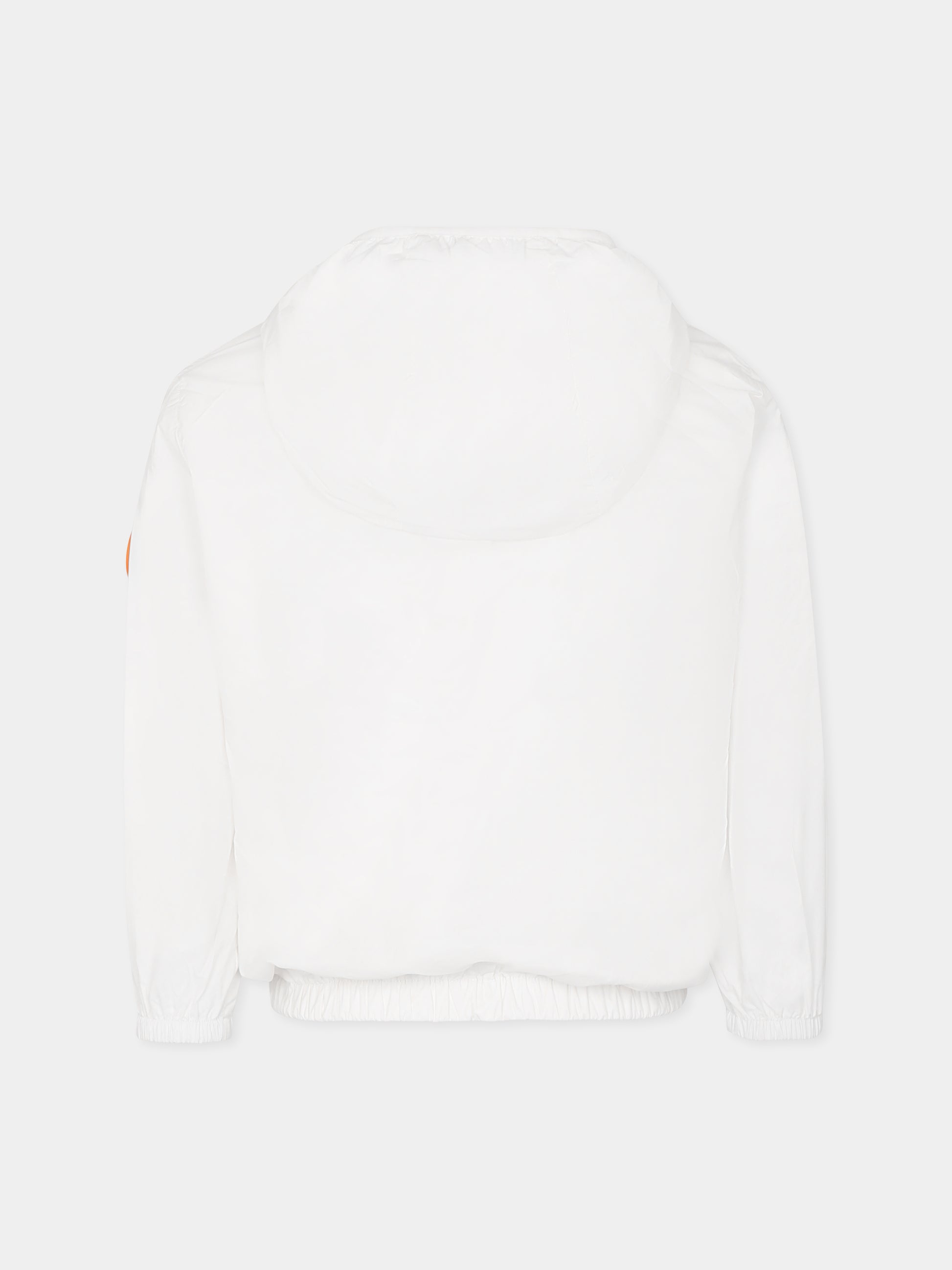 Giacca a vento Vinton bianca per bambini con logo,Save The Duck Kids,J30067X GIGO20 00000