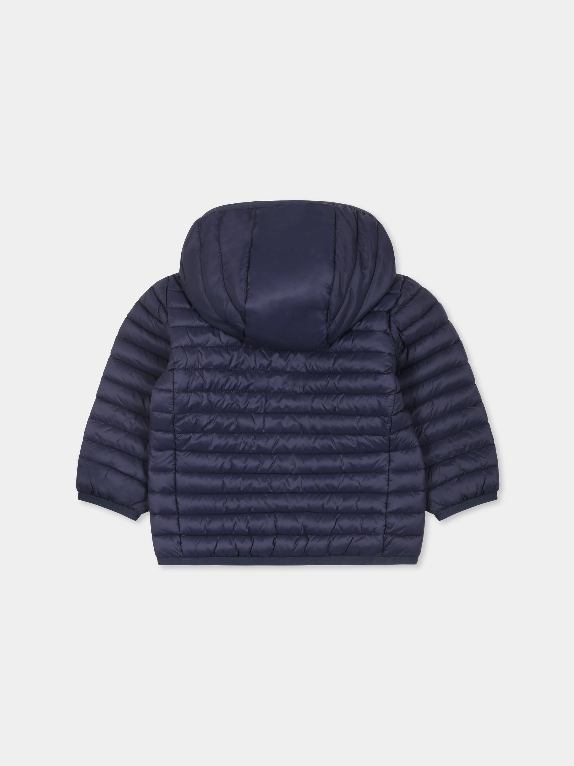 Piumino Nene blu per neonato con logo,Save The Duck Kids,I30003X GIGA20 90000