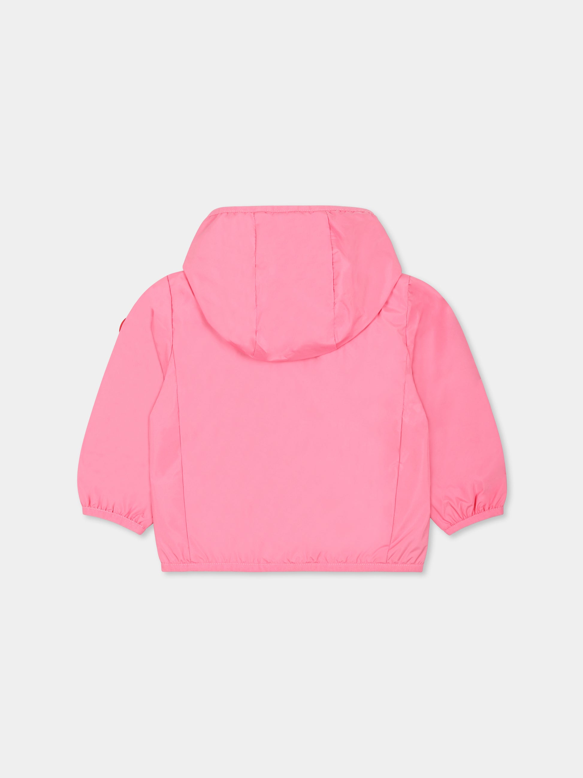 Giacca a vento Coco rosa per neonata con logo,Save The Duck Kids,I30006X WIND20 80018
