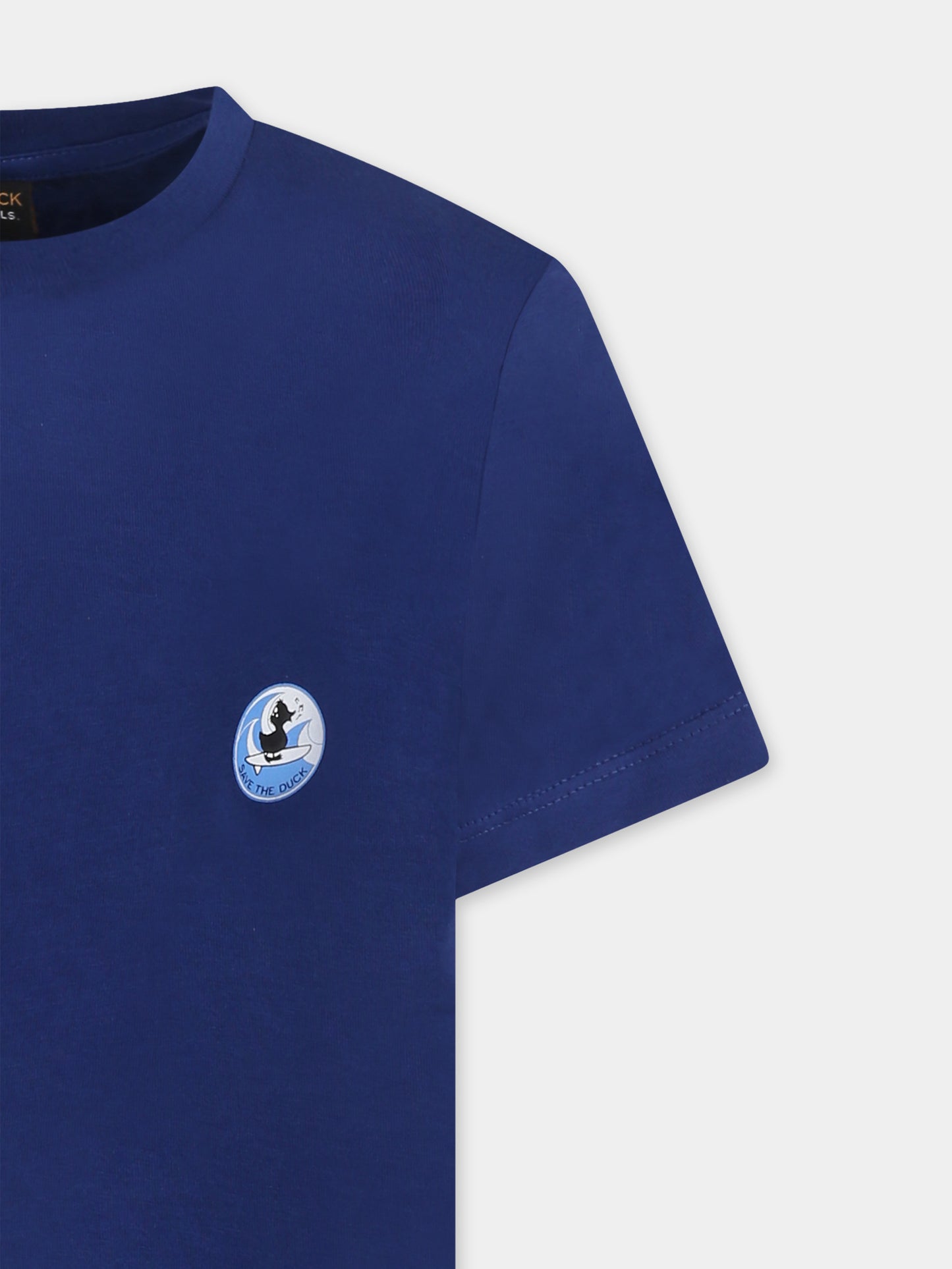 T-Shirt blu Surfer Ducker per bambini,Save The Duck Kids,JT1732X BESY20 90025